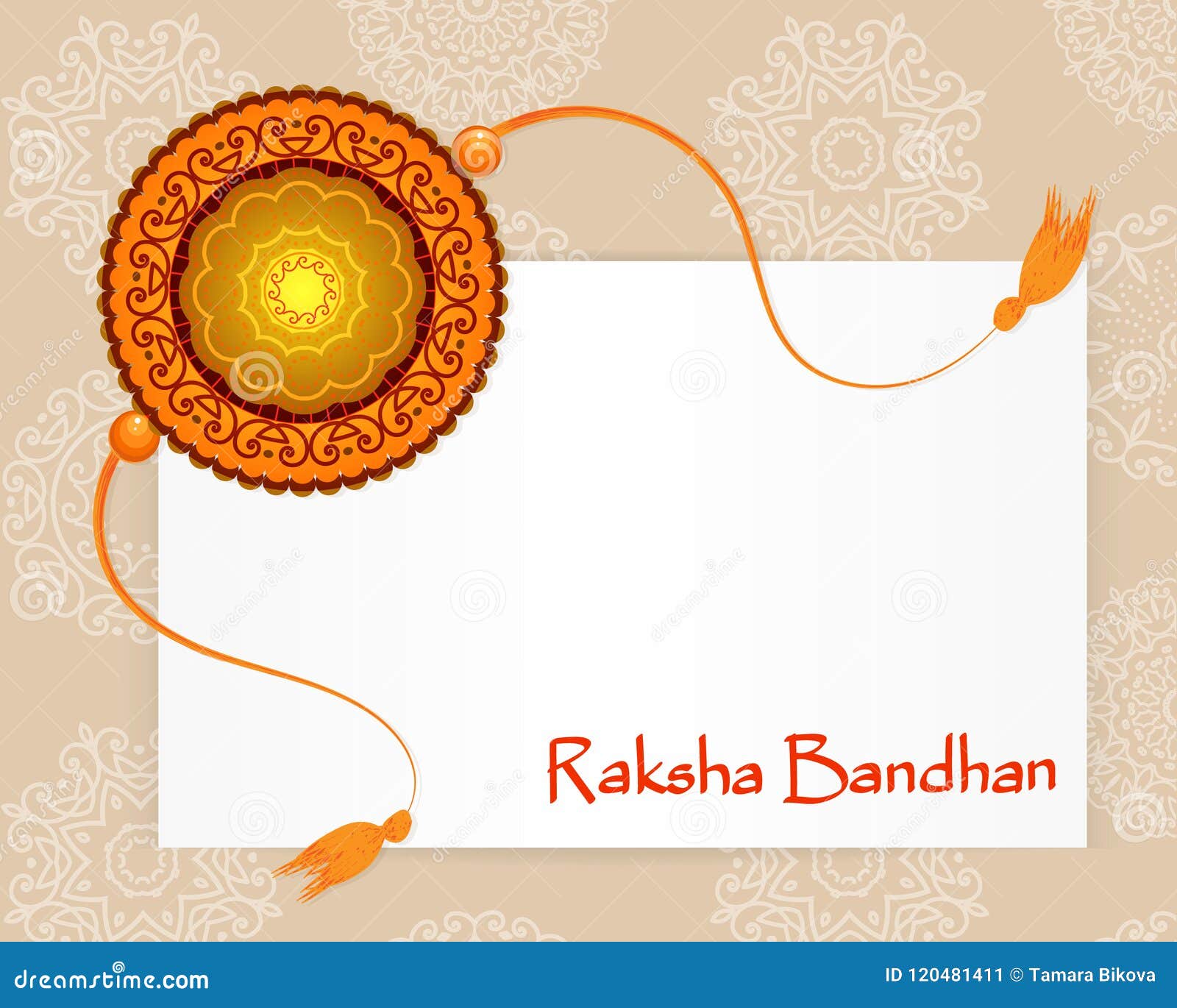 Indian Festival Raksha Bandhan Stock Vector - Illustration of ...