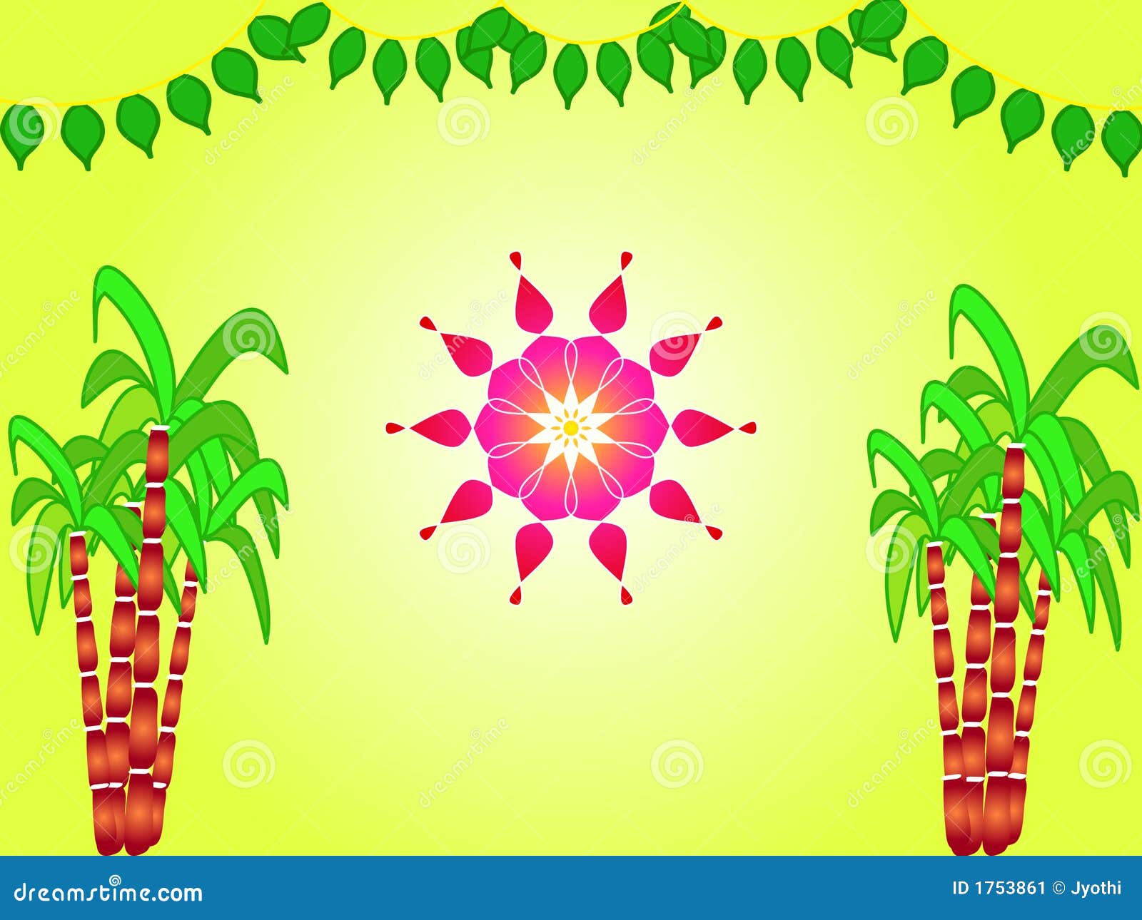Indian Festival Sankranthi Illustration Stock Image Indian Festival Sankranthi Illustration Stock Image
