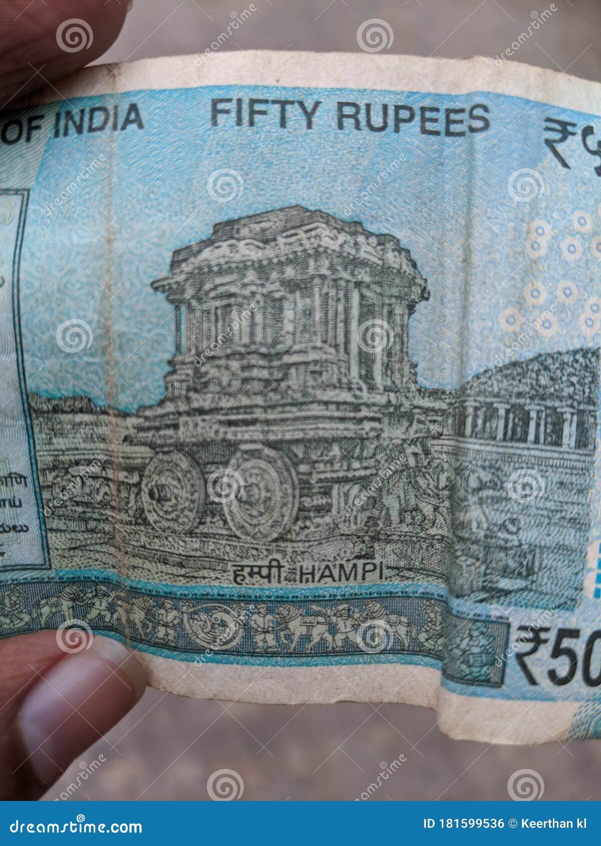 Indian Fifty Rupees Currency Blue in Colour Stock Photo Image of