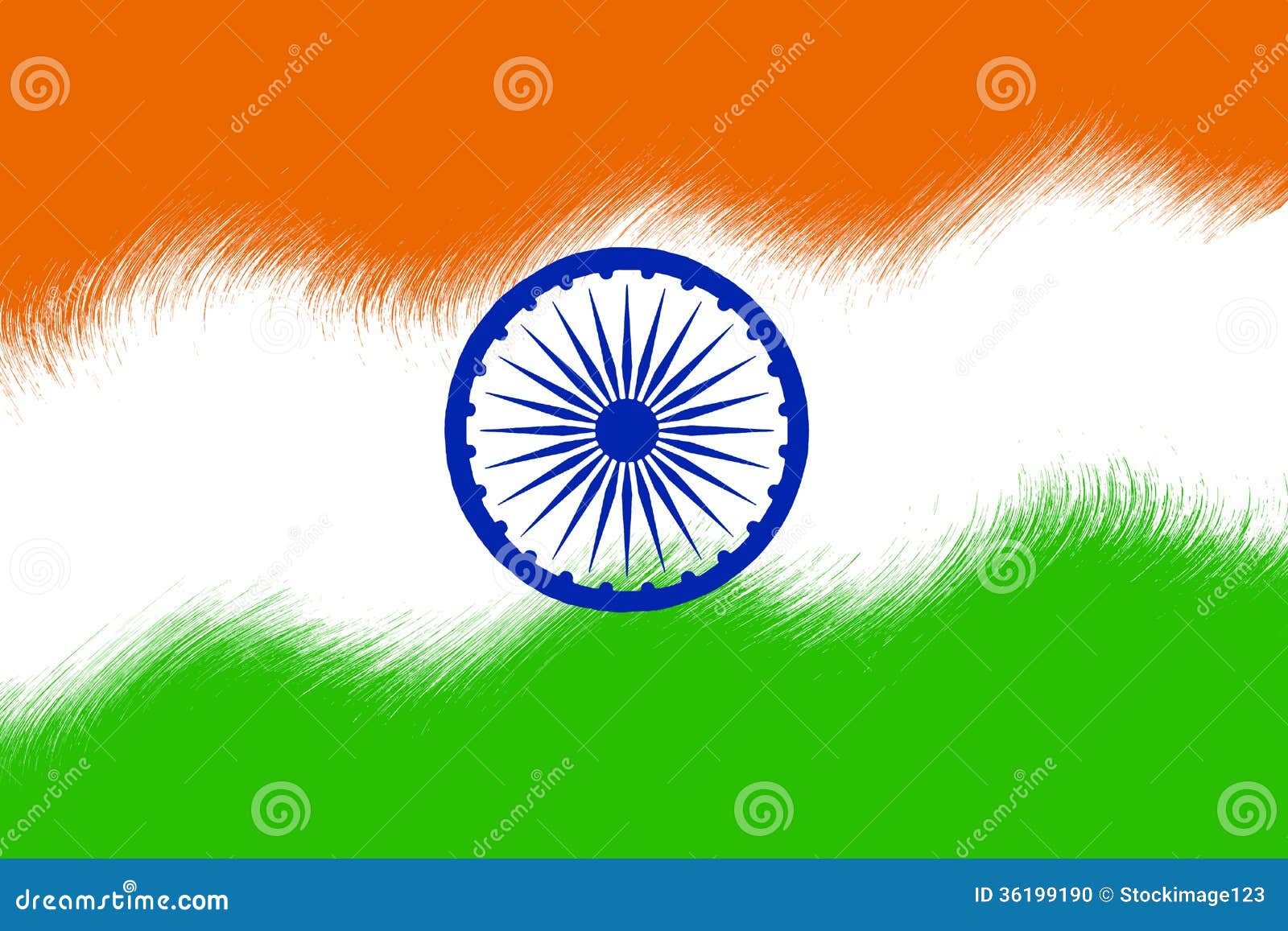 Indian Flag Illustration 36199190 - Megapixl