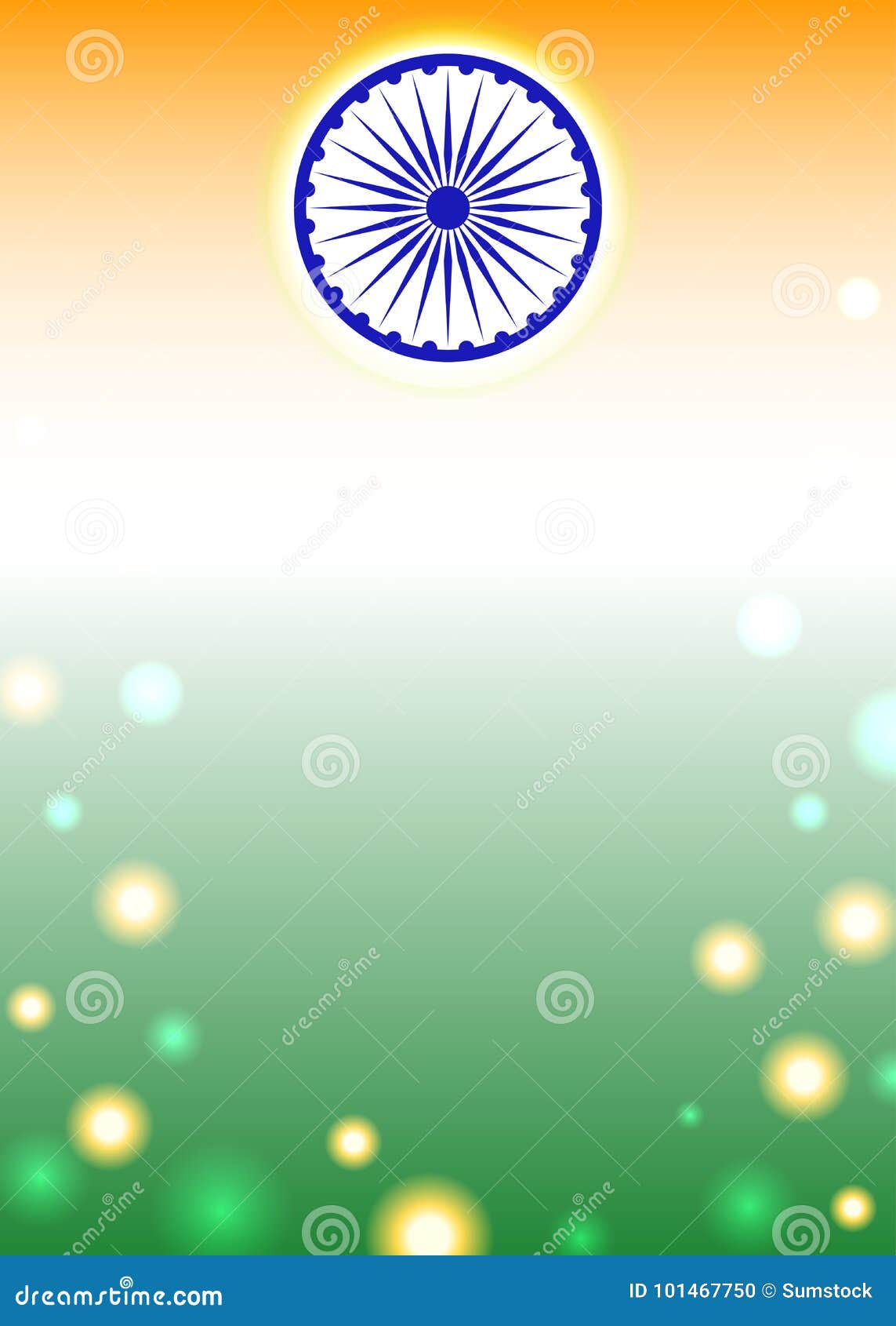 Indian Flag Themed Background Stock Vector - Illustration of banner, poster:  101467750