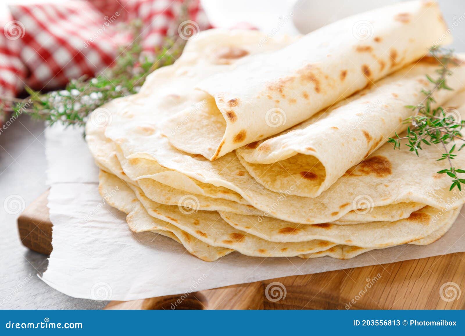 Indian Flatbread Chapati, Thin Lavash, Pita Stock Image Image of