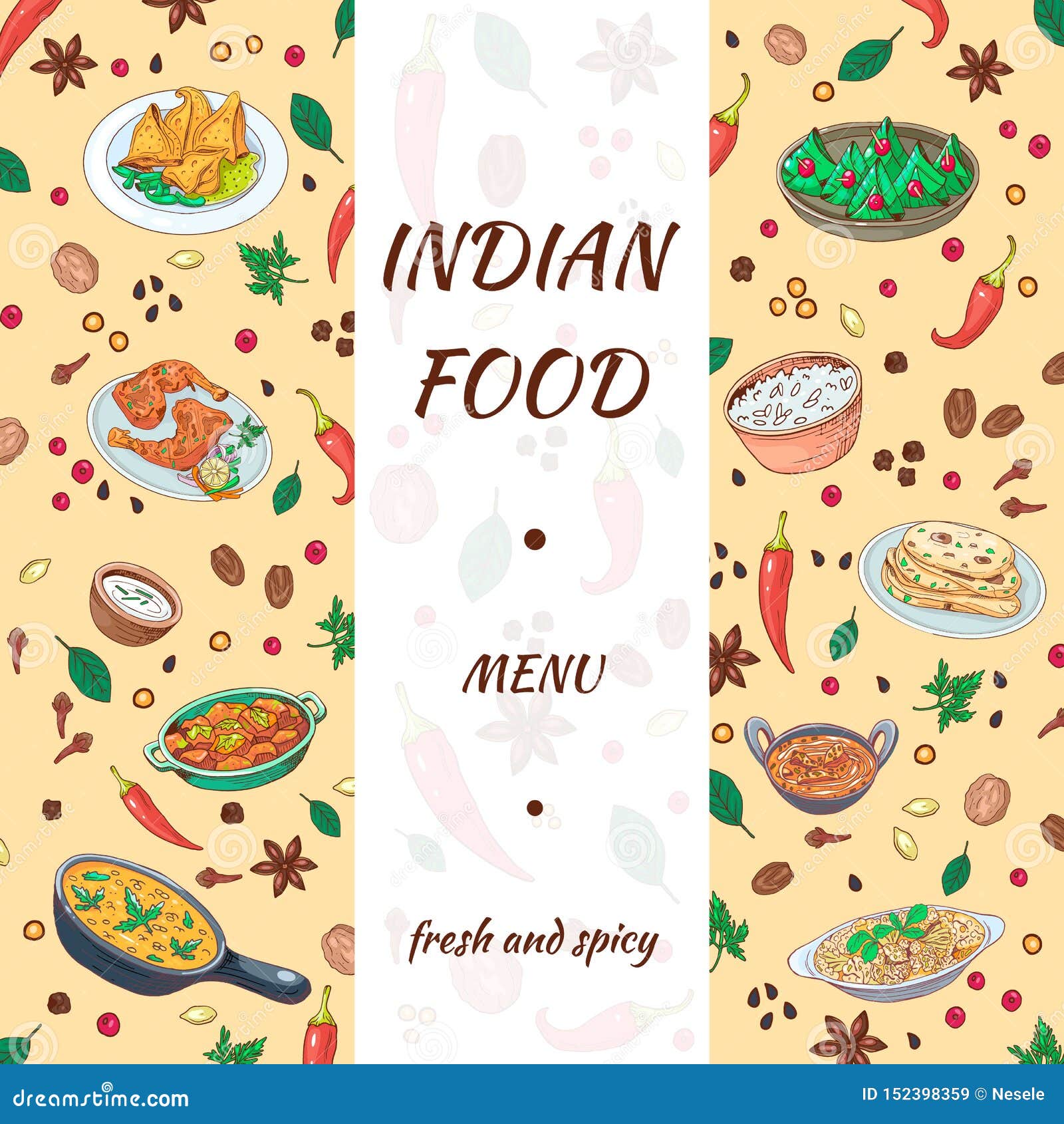Thiết kế tay vẽ Ẩm thực Ấn Độ đầy màu sắc sẽ khiến bạn say mê ngay từ cái nhìn đầu tiên. Với những nét vẽ tinh tế và màu sắc hài hòa, bức ảnh liên quan đến từ khóa này sẽ khiến bạn có thêm động lực để khám phá thế giới ẩm thực đặc sắc của Ấn Độ.