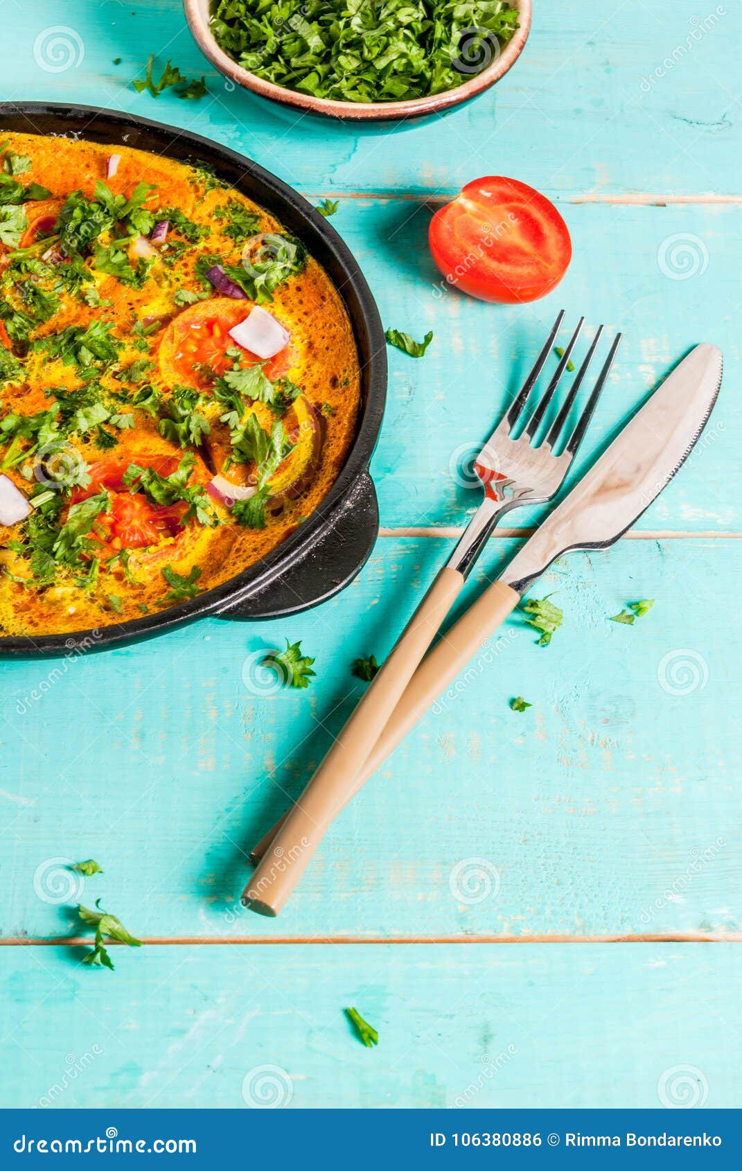 Indian Masala Egg Omelet stock photo. Image of paleo - 106380886