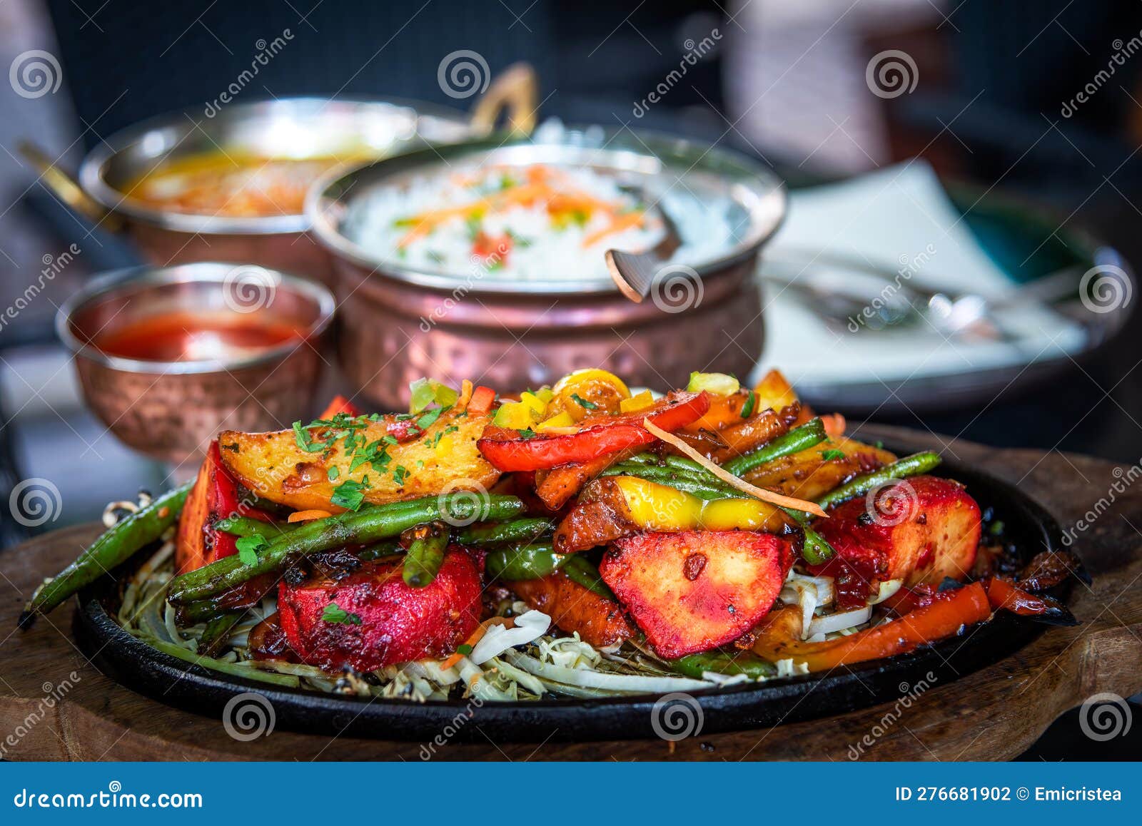 Indian Food. Spicy, Aromatic, and Flavorful Cuisine Stock Photo Image
