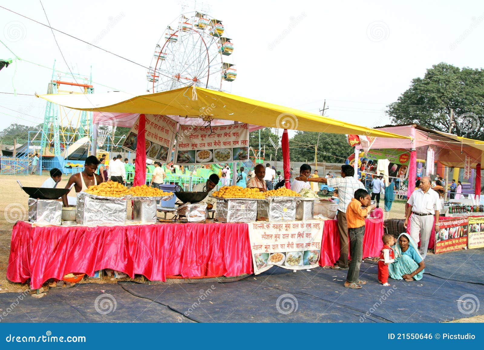 Indian Food Stalls Editorial Photo Image 21550646