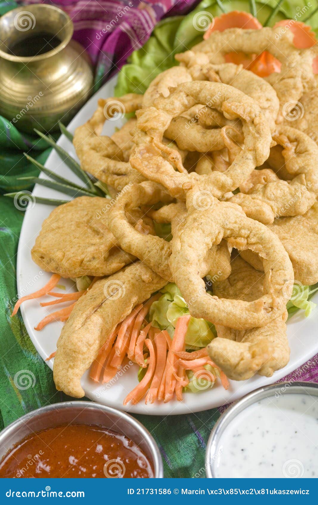 Indian Food, Vegetable Pakora Stock Photo - Image of cuisine, chili