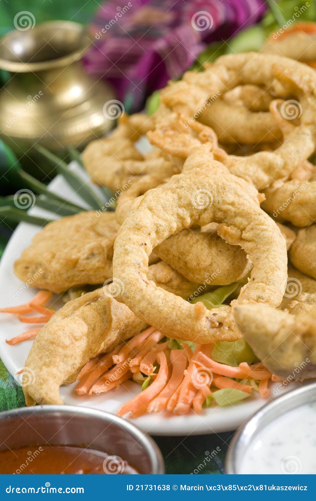 Indian Food, Vegetable Pakora Stock Photo - Image of spinach, lunch