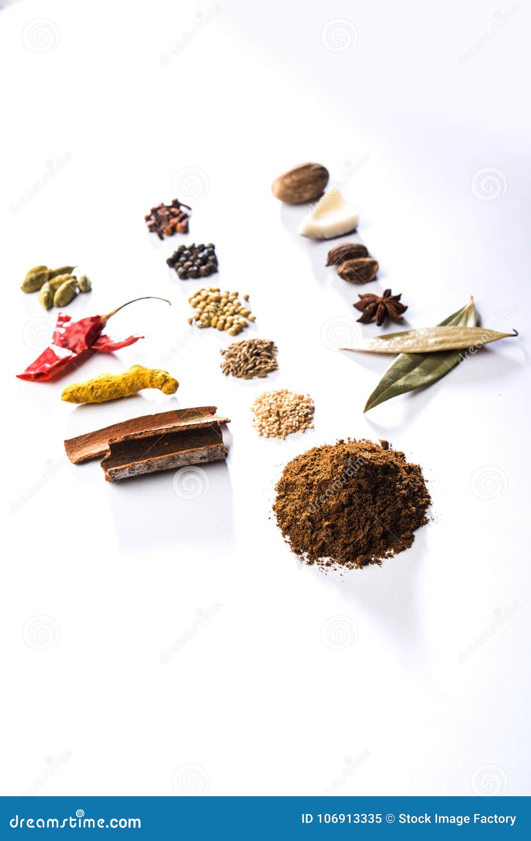 Indian Garam Masala Powder / Indian Spice Mix Stock Image - Image of ...