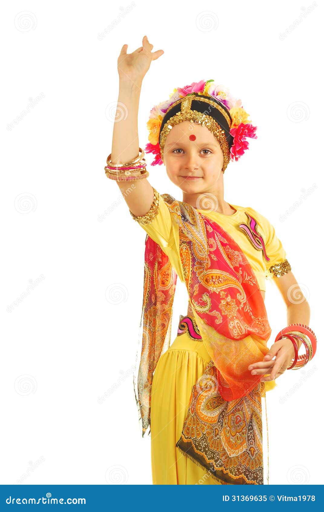 Indian Girl Performing Dance Royalty Free Stock Photo - Image: 31369635