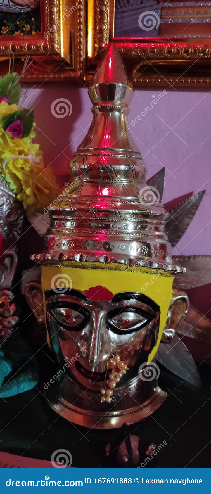Indian God Goddess Renukamata Stock Photo - Image of karnataka ...