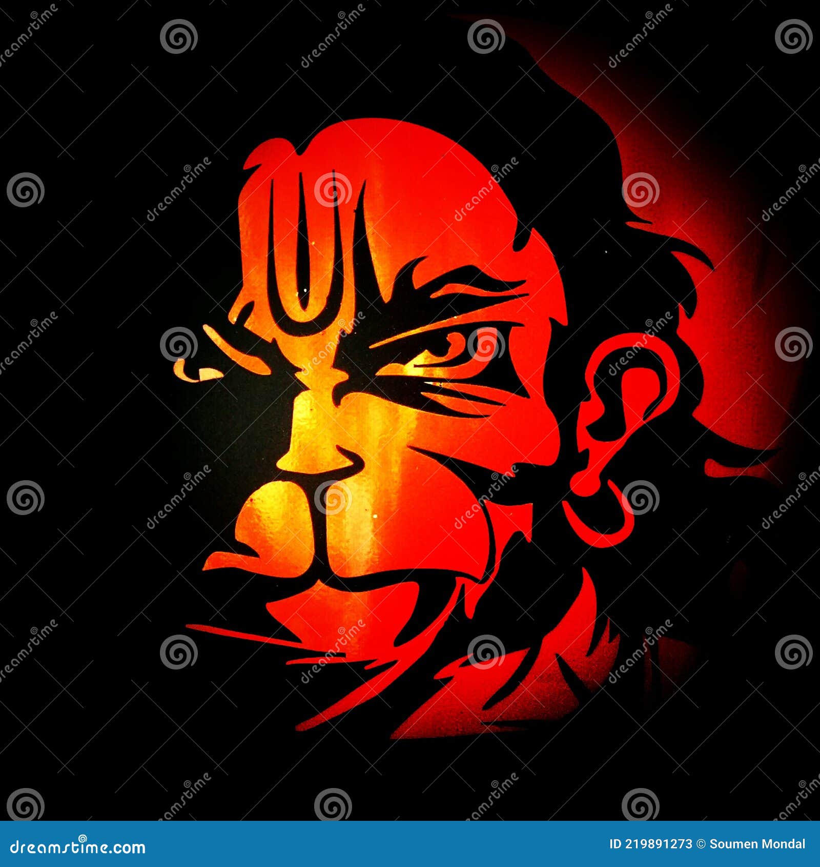 Lord Hanuman Art 4K Ultra HD Mobile Wallpaper