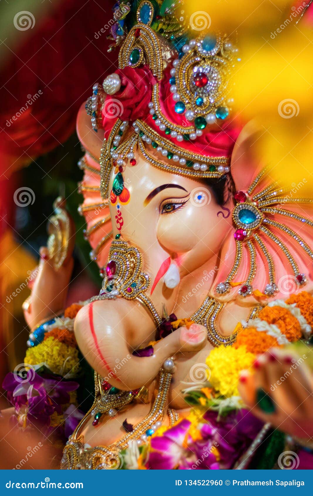 Indian God Known As Ganesha or Ganapati Stock Photo - Image of ...