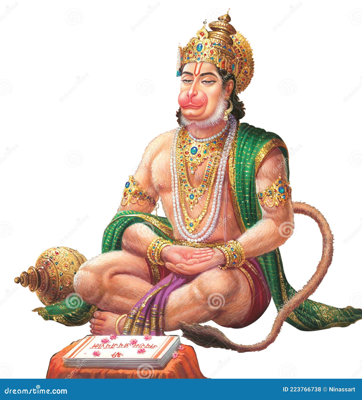 Indian God Lord Hanuman High-Resolution Digital Paintings Stock  Illustration - Illustration of hanuman, monkey: 223766738