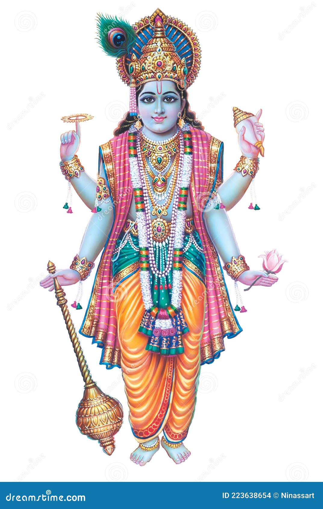 High-Resolution Digital Paintings of Lord Murlidhar Krishna in ...