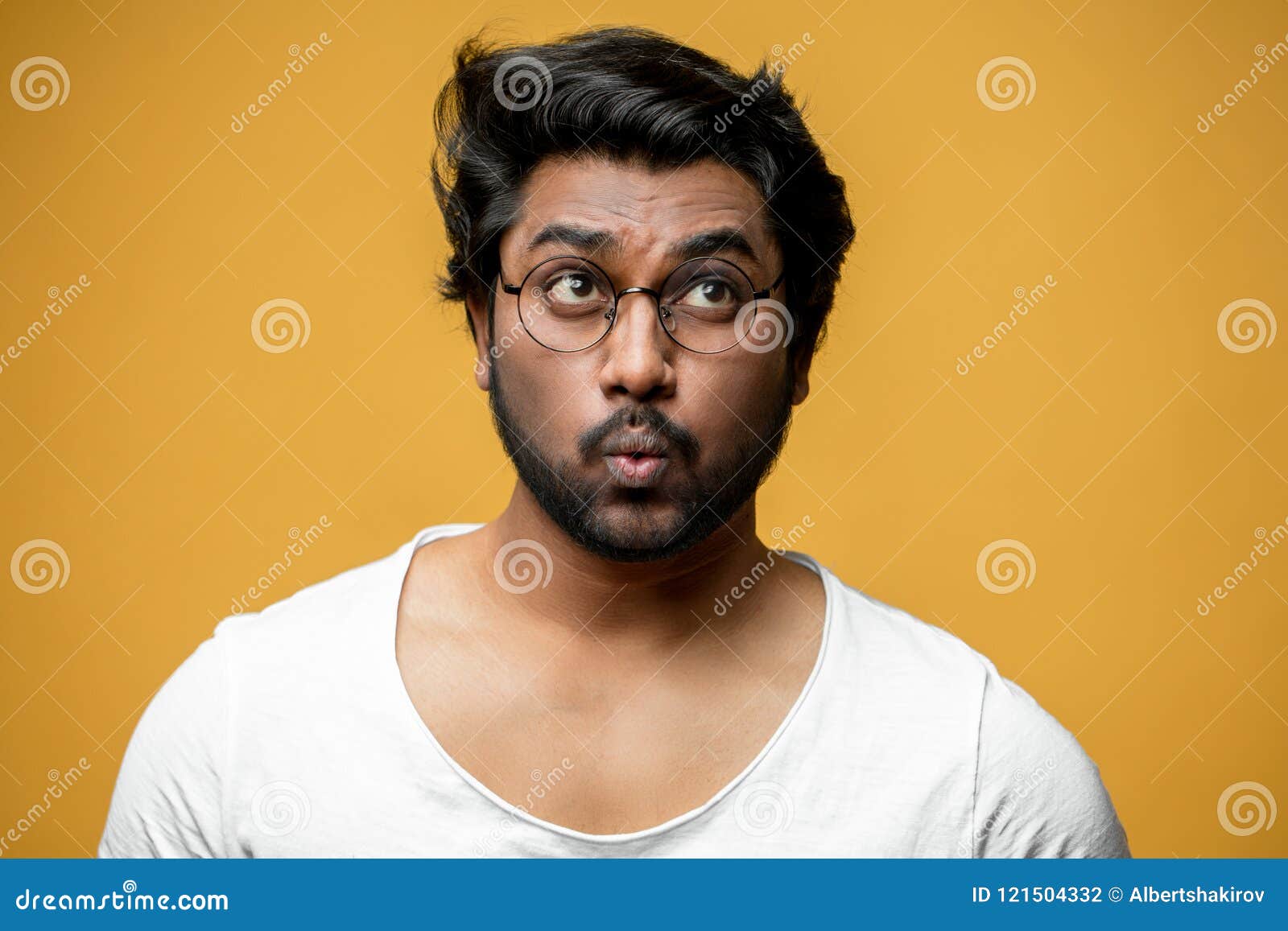 Indian Good-looking Man with Funny Facial Expression Stock Photo - Image of  male, isolated: 121504332