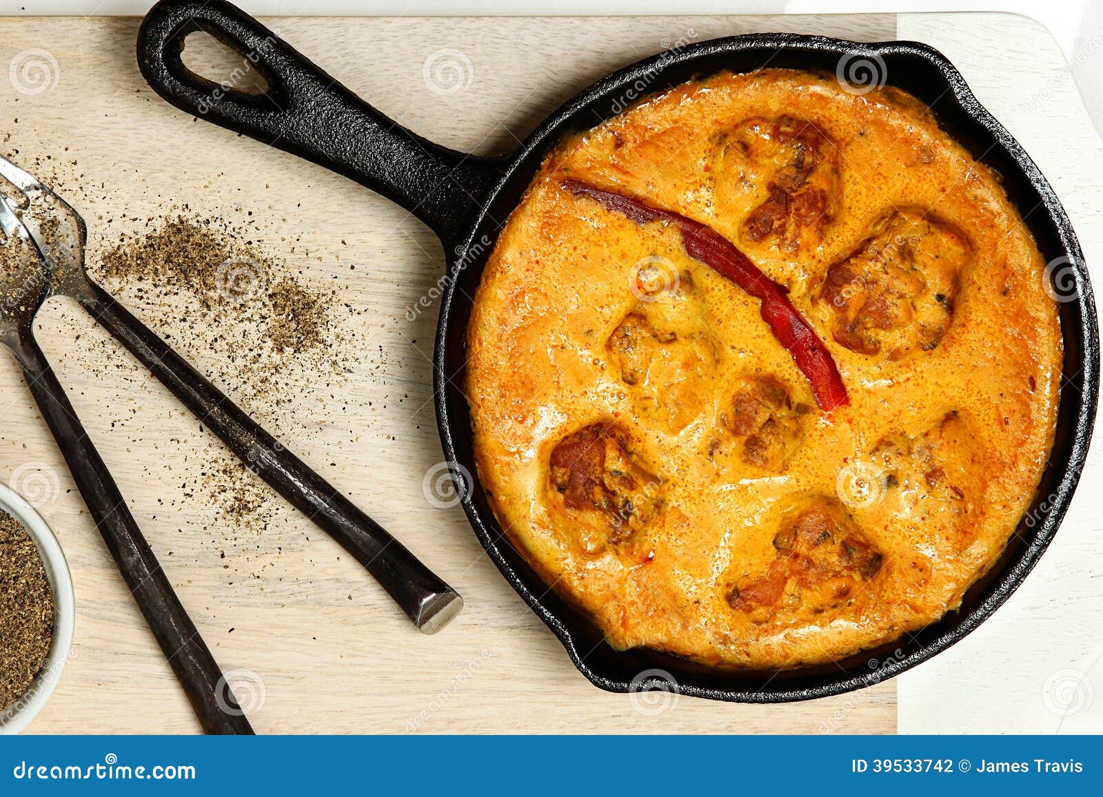 Indian Gram Flour Dumplings in Yogurt Curry Sauce Stock Photo Image