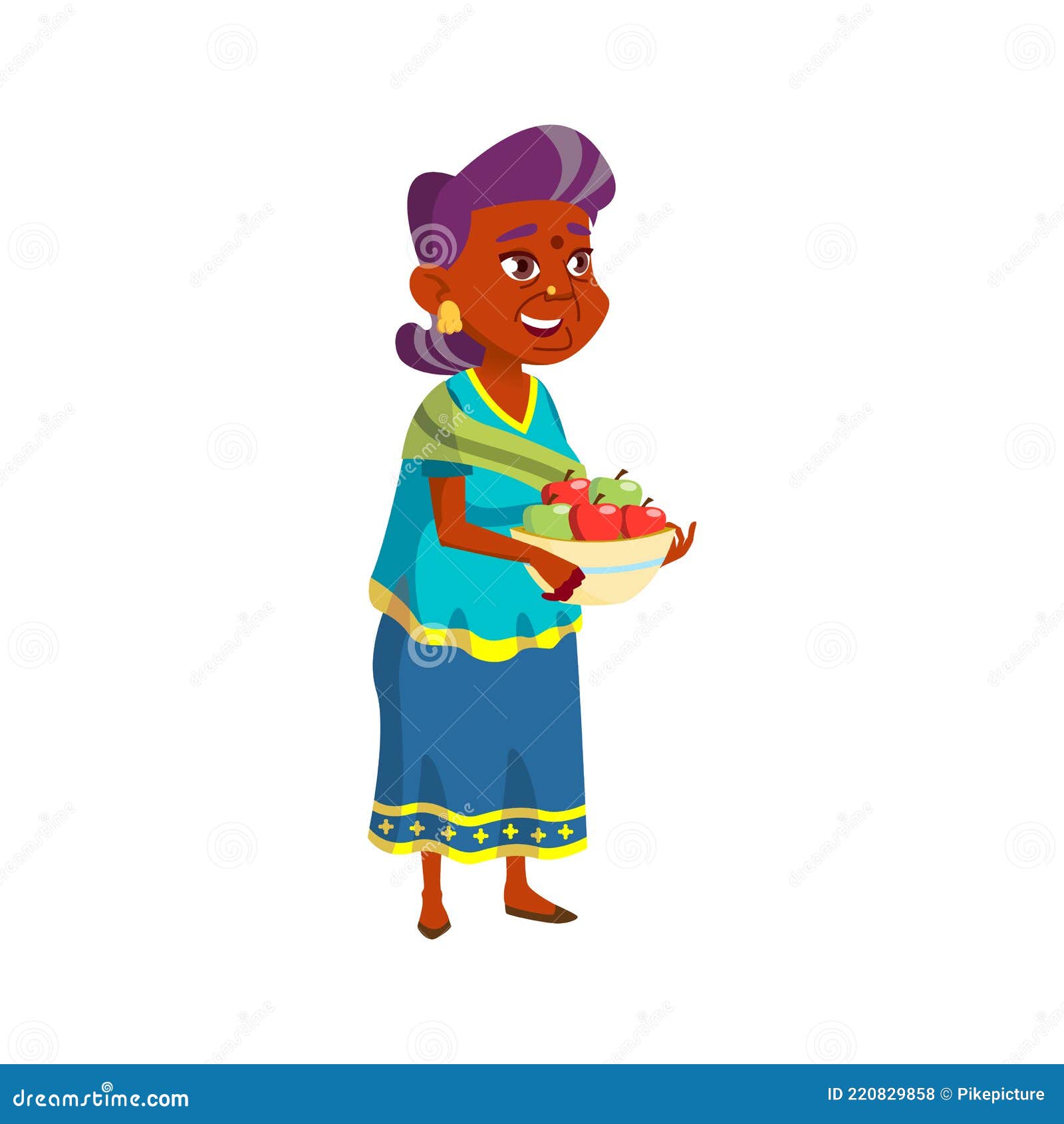 Indian Granny Holding Apple Harvest in Garden Cartoon Vector Stock Vector - Illustration of love, healthy: 220829858 Indian Granny Holding Apple Harvest in Garden Cartoon Vector Stock Vector - Illustration of love, healthy: 220829858