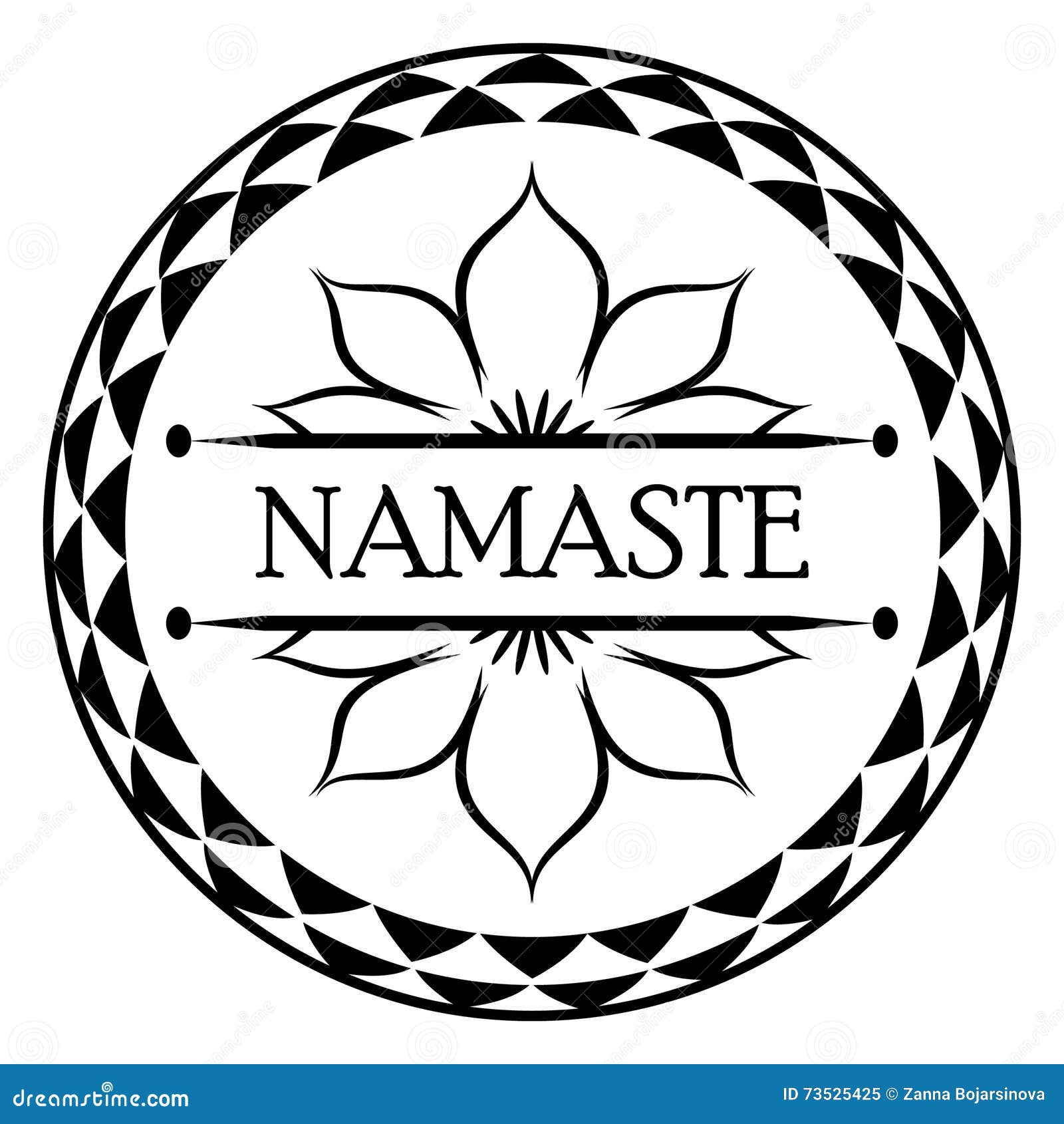 Indian Greeting Banner Namaste Stock Vector - Illustration of ...