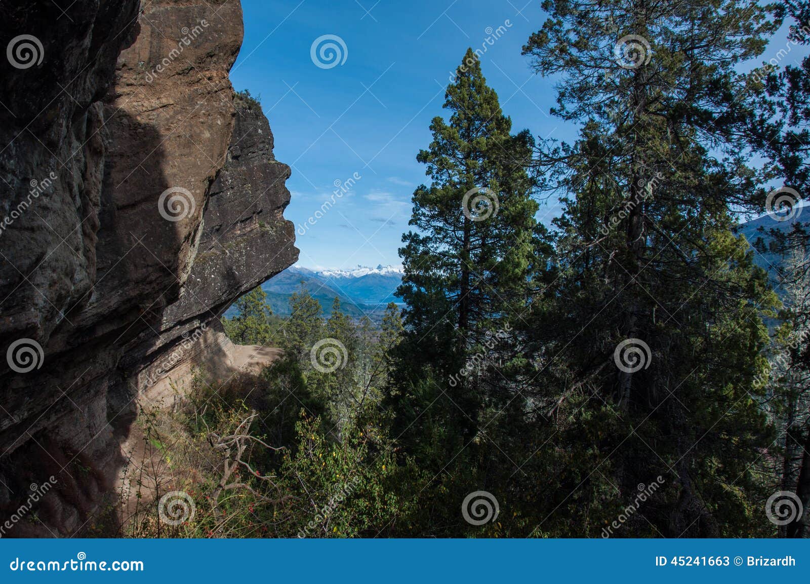 indian head in el bolson trail, argentina