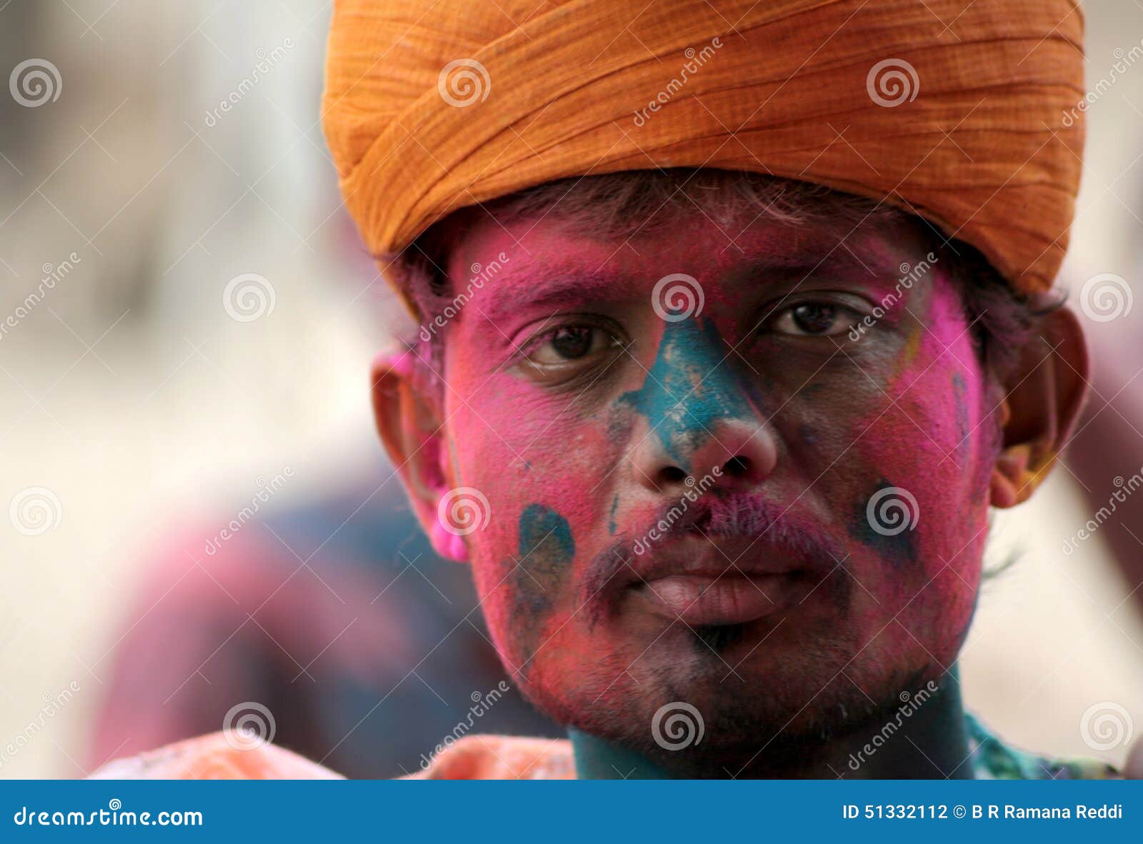 Indian hindu celebrate Holi or indian hindu festival of colors an annual event