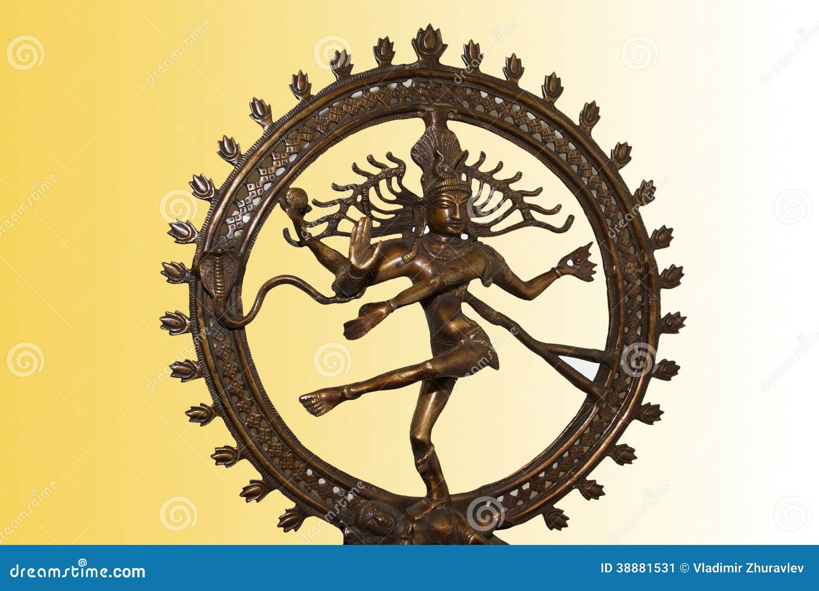 Indian Hindu God Shiva Nataraja - Lord of Dance Statue Stock Image ...