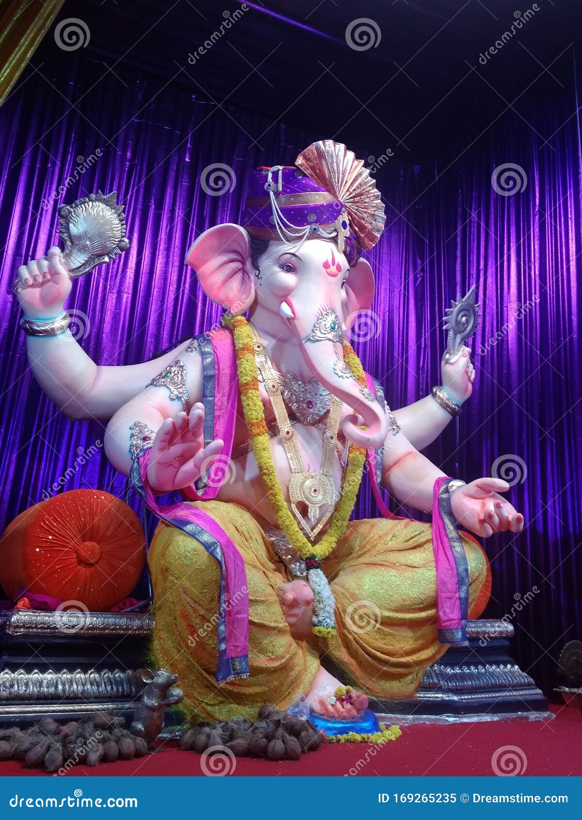 Indian Idol of Lord Ganesha Stock Image - Image of biggest, lord: 169265235