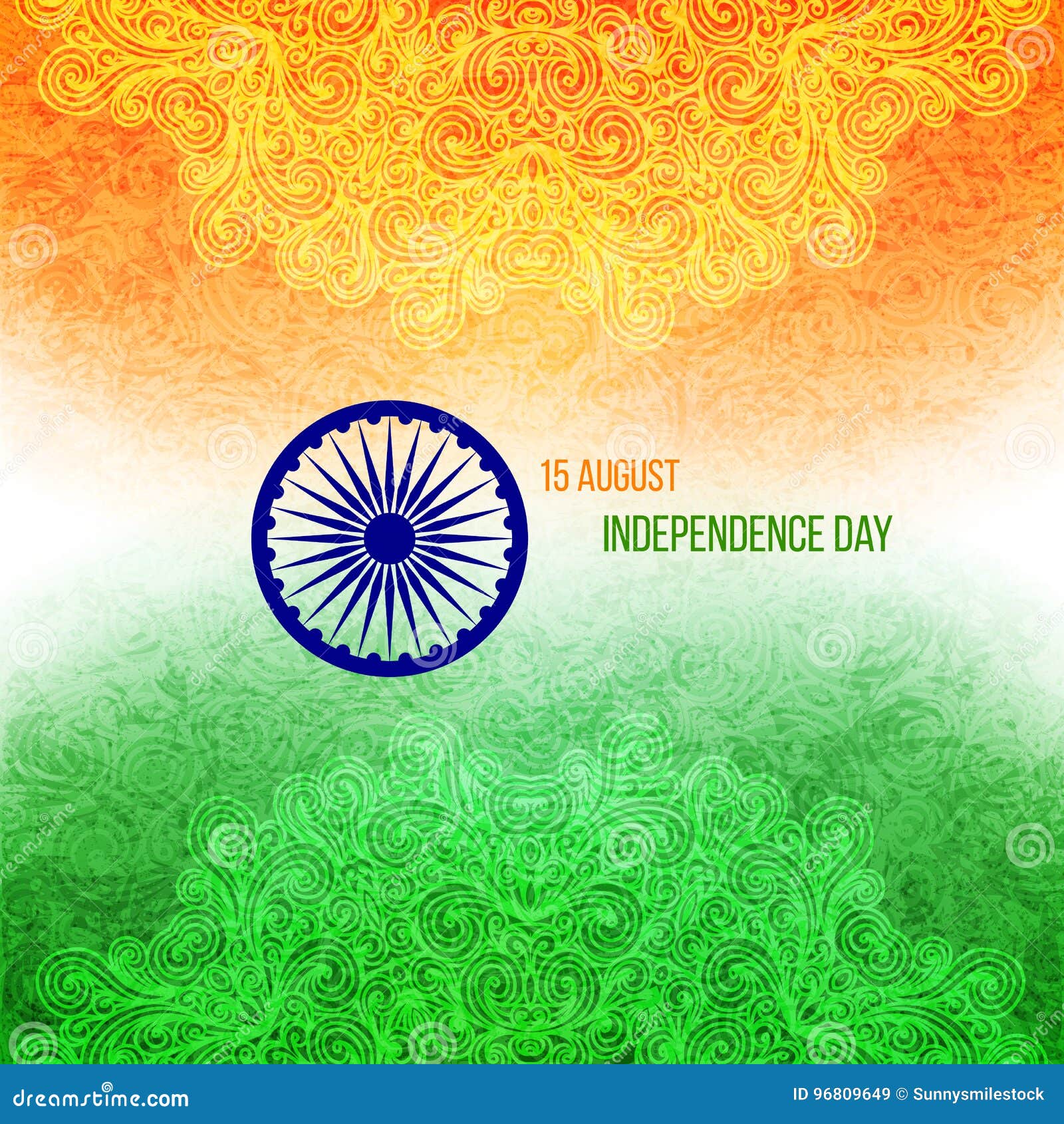 Indian Independence Day stock vector. Illustration of celebration ...