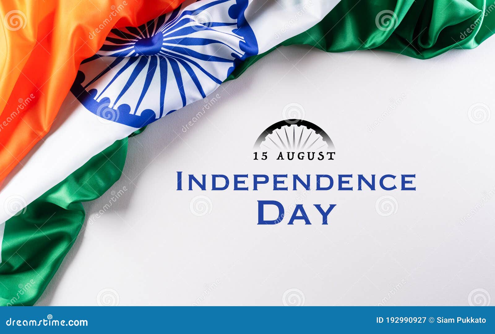 Indian Independence Day Celebration Background Concept. Indian Flag on  White Background for Republic Day and Independence Day Stock Image - Image  of indian, happy: 192990927