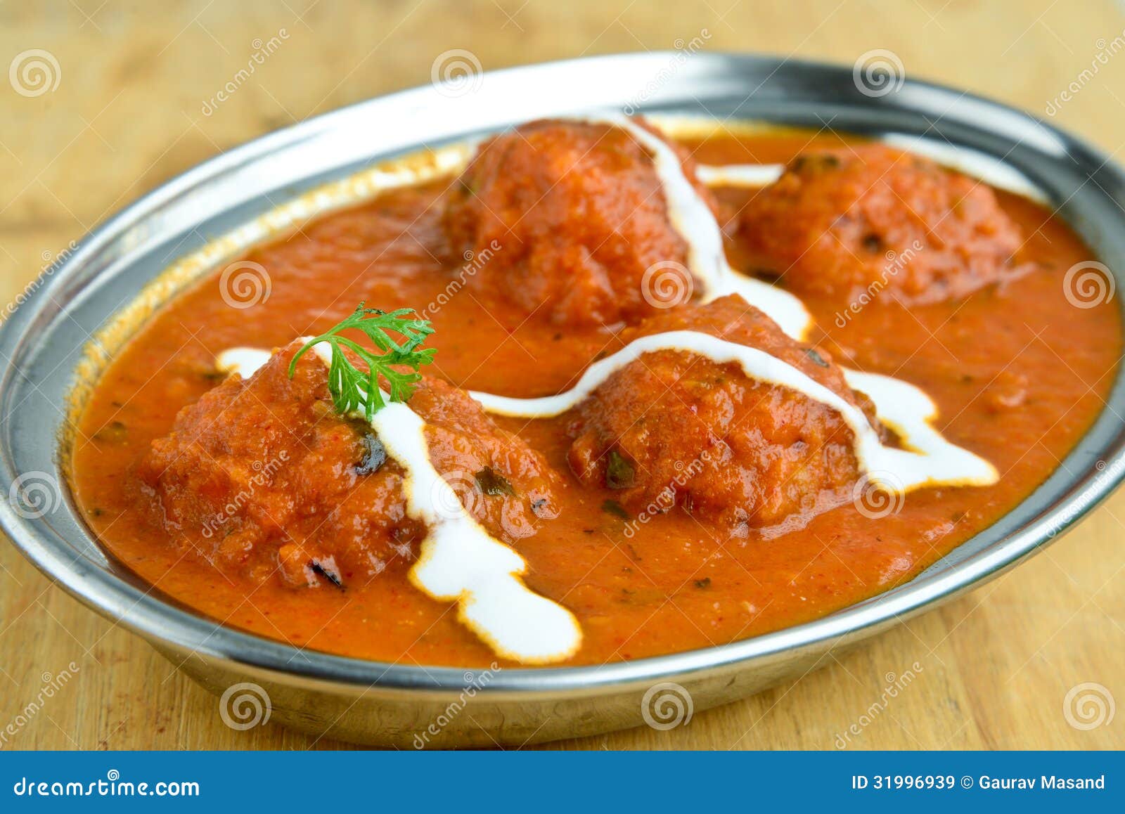 Indian Kofta Curry stock image. Image of appetizer, closeup 31996939