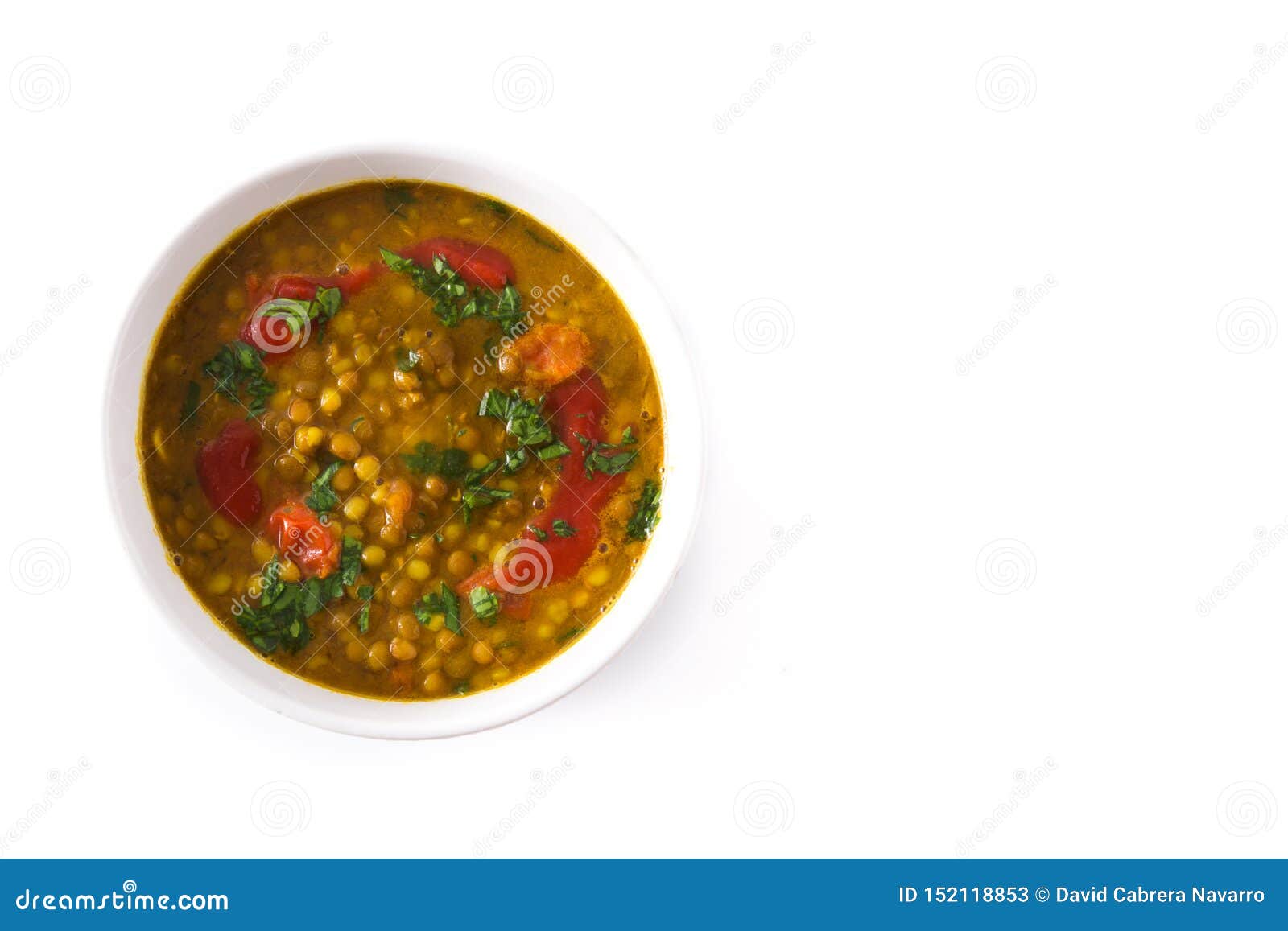 Indian Lentil Soup Dal Dhal in a Bowl Isolated on White Background ...