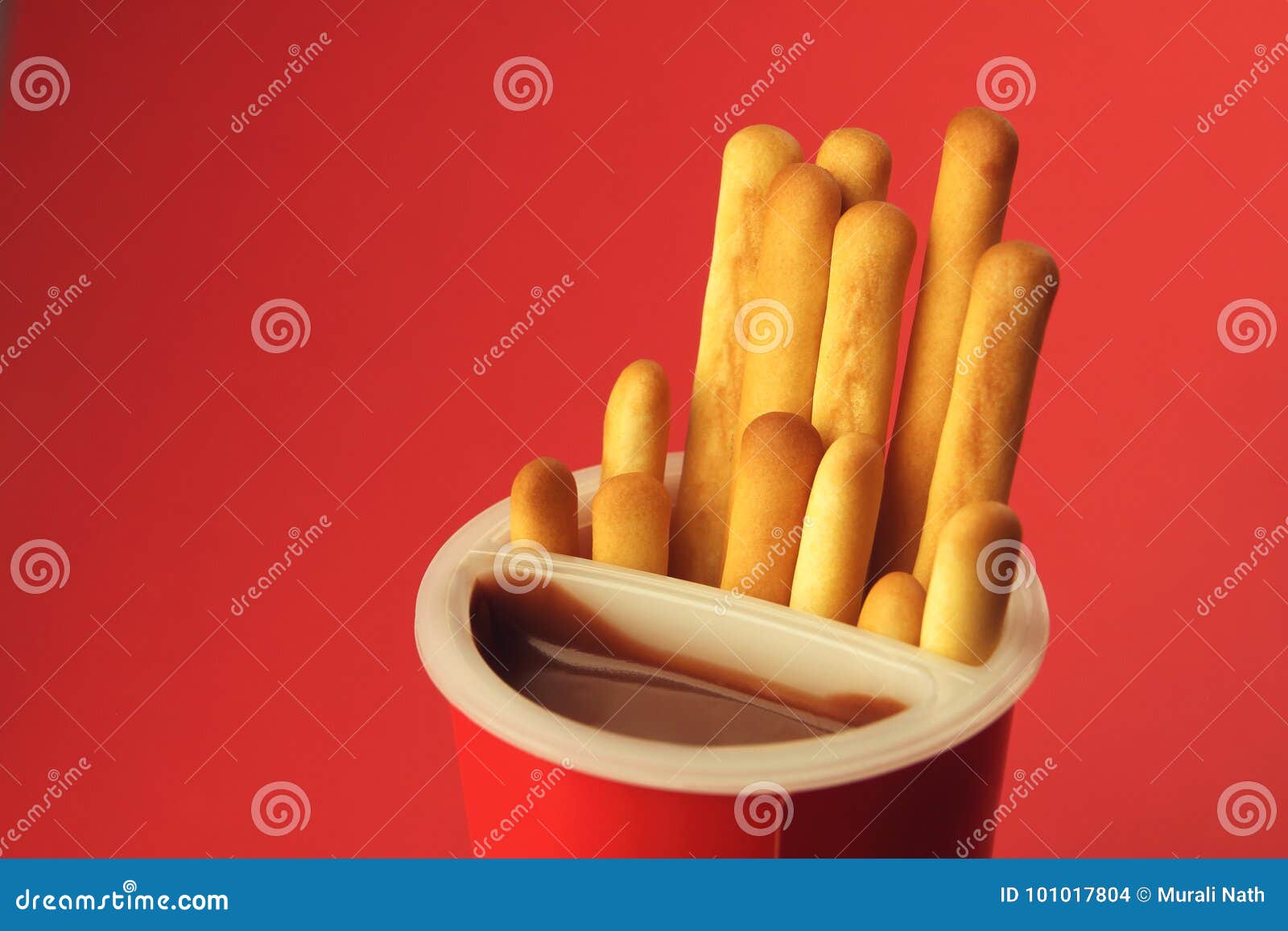 Bread Sticks with Chocolate Cream Stock Photo Image of healthy, bunch