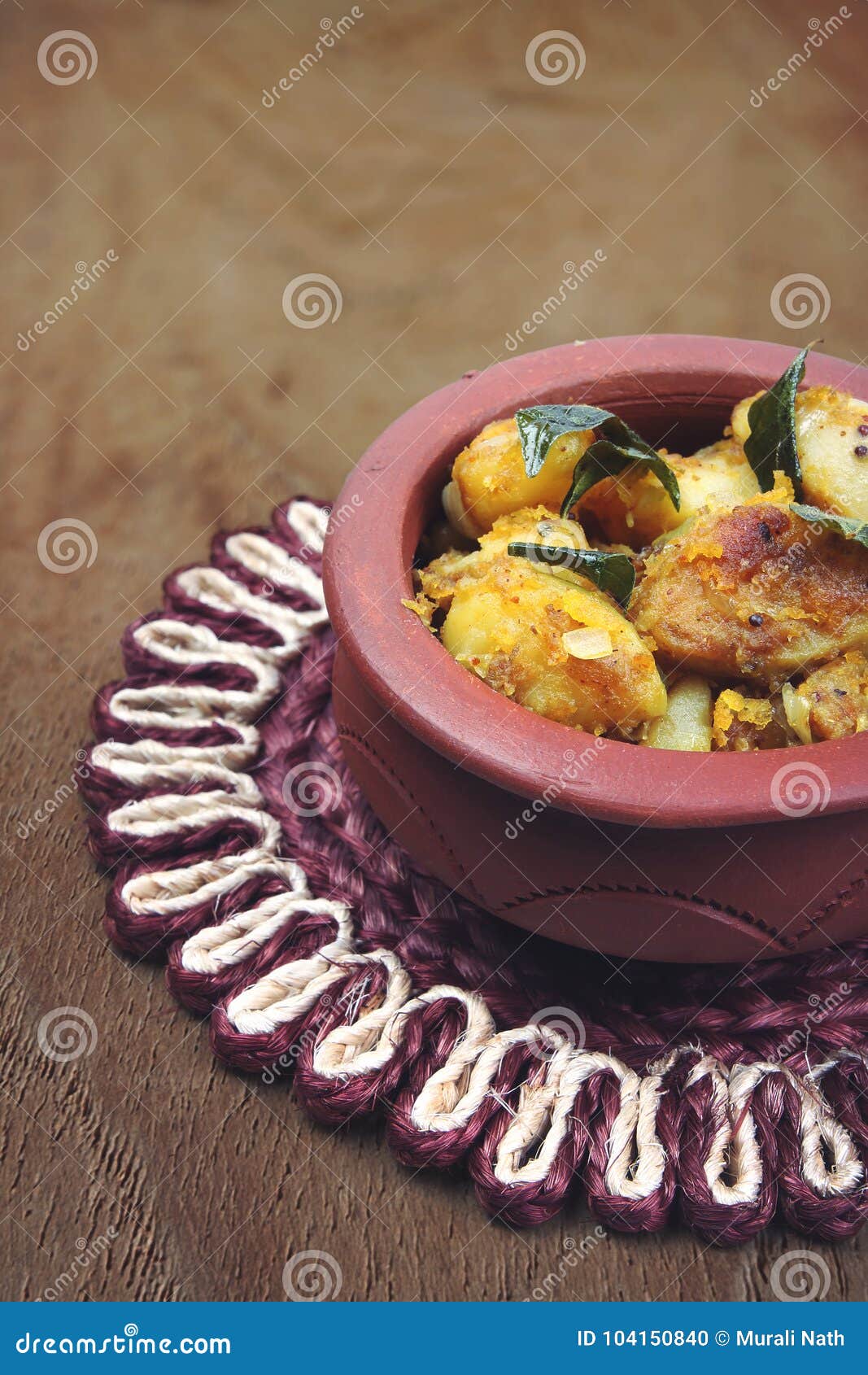 Indian Made Potato Recipe stock photo. Image of green - 104150840