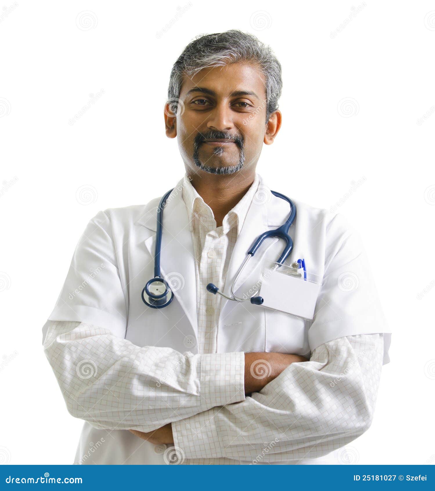 Indian male doctor stock image. Image of pakistani, mature - 25181027
