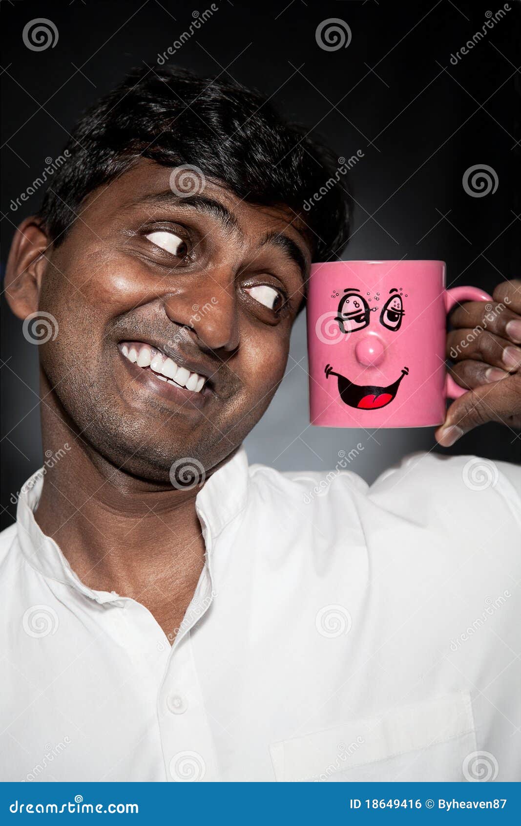 Indian man with funny mug stock photo. Image of skinned - 18649416