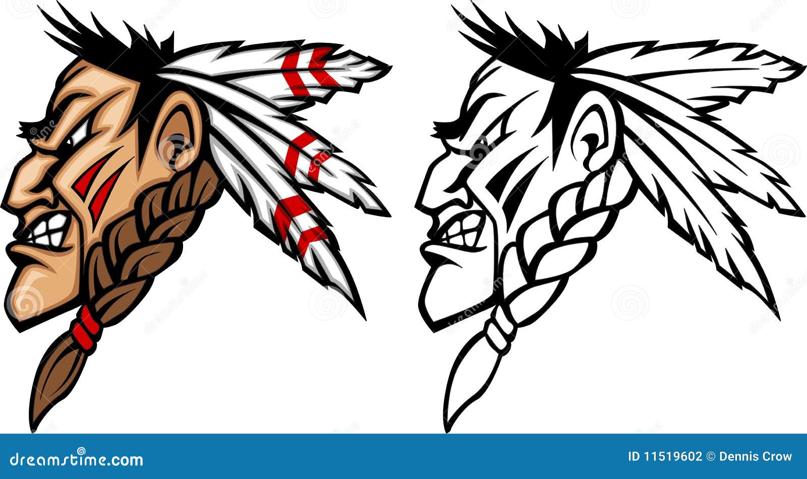 indian brave clipart