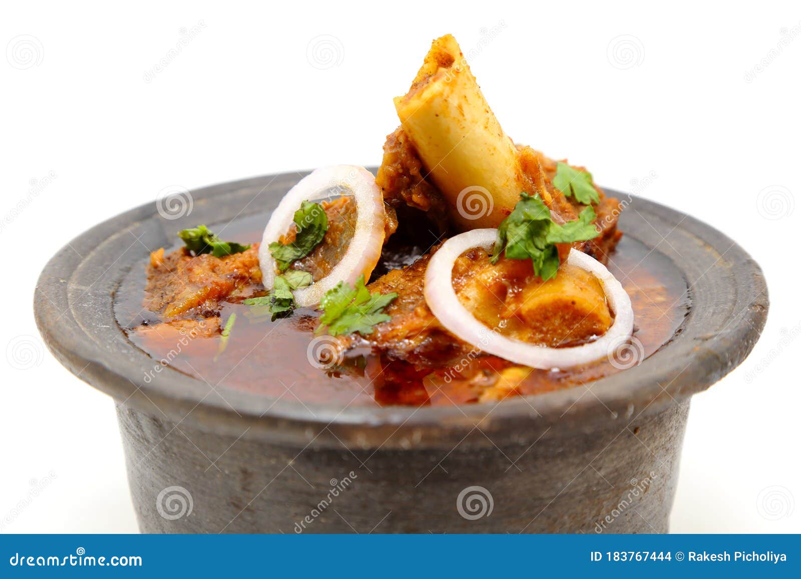 Indian Meat Dish or Mutton Curry Stock Photo Image of beef, clay