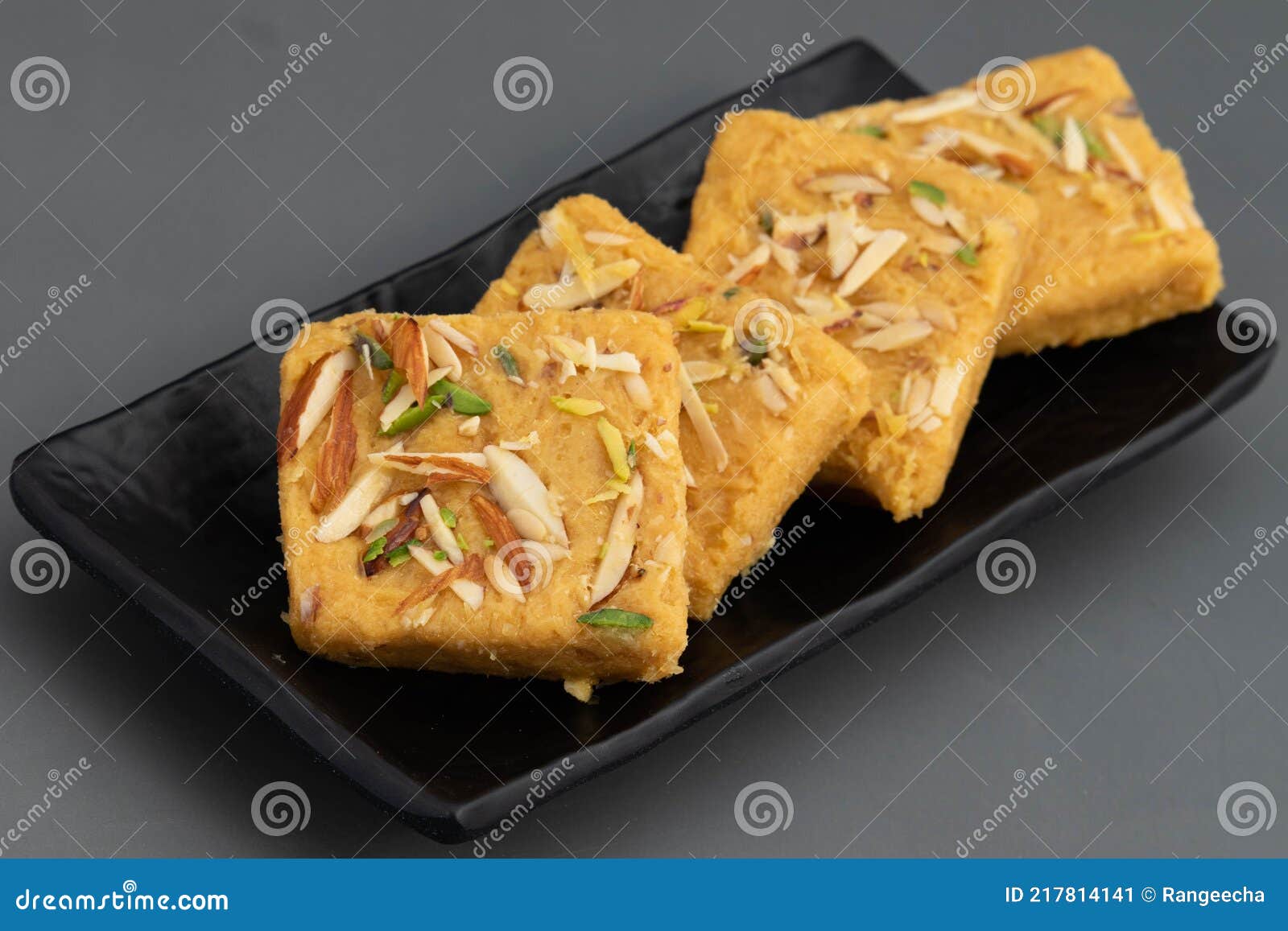 indian mithai lachedar patisa with various names soan papdi san papdi sohan papdi sukhdi or sonpapdi son roll is made of gram