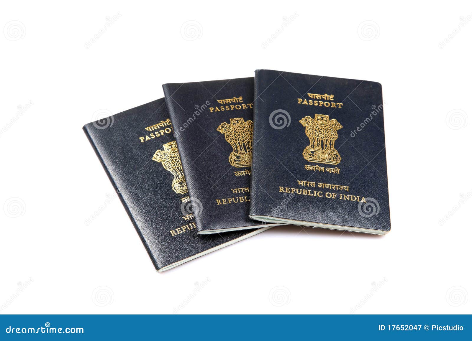 Indian passports stock image. Image of passport, isolate 17652047