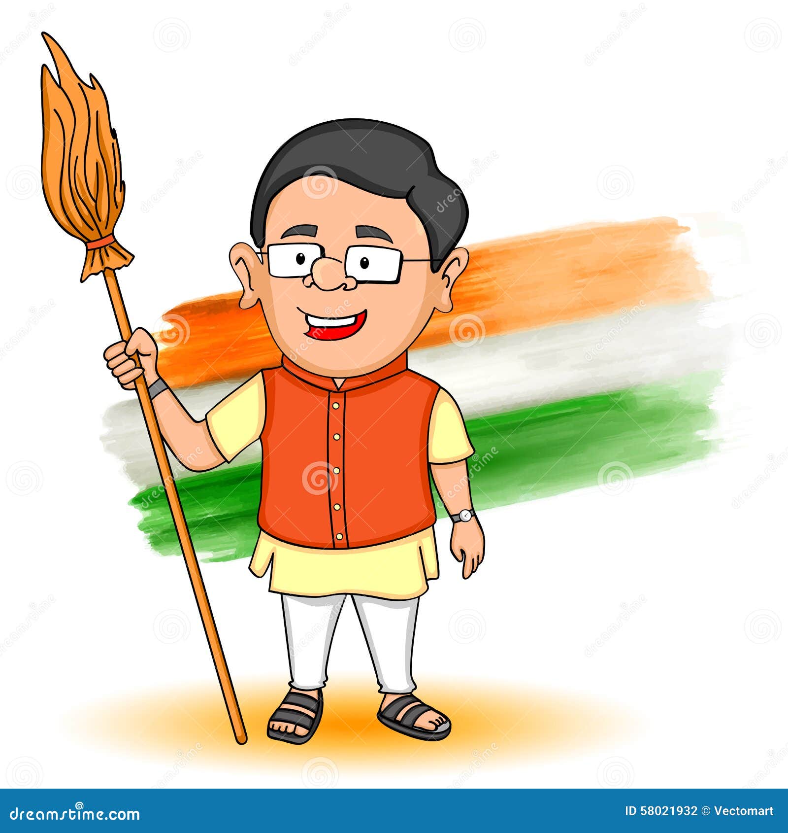 Indian People Wishing Happy Independence Day Of India Vector indian-people-wishing-happy-independence-day-of-india-vector