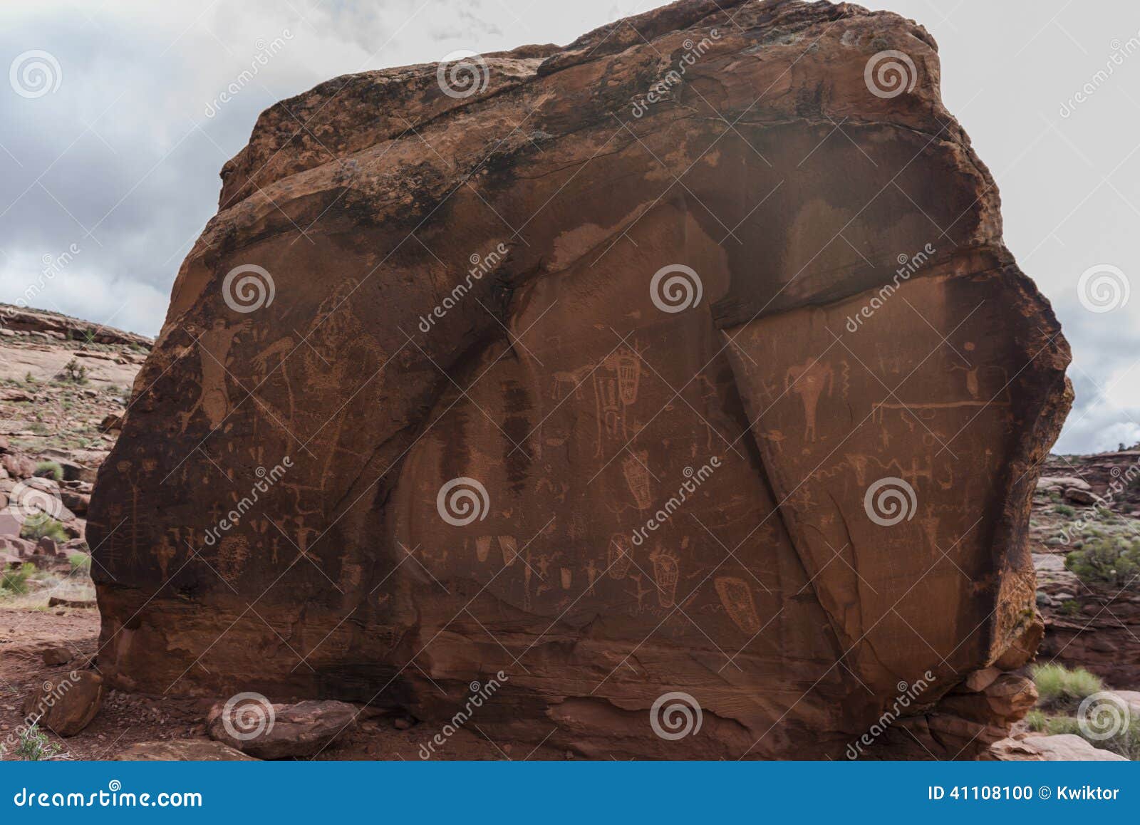 Indian Petroglyphs on Birthing Rock Stock Photo Image of national
