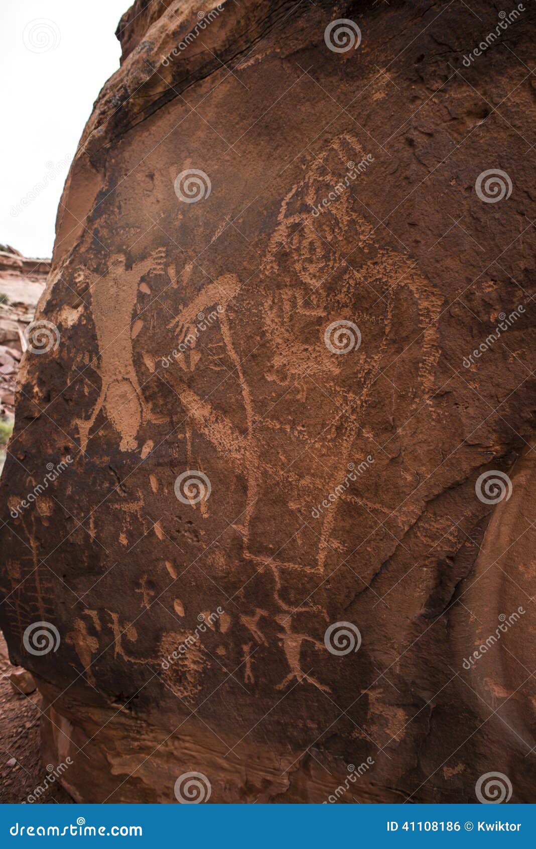 Indian Petroglyphs on Birthing Rock Stock Photo Image of history