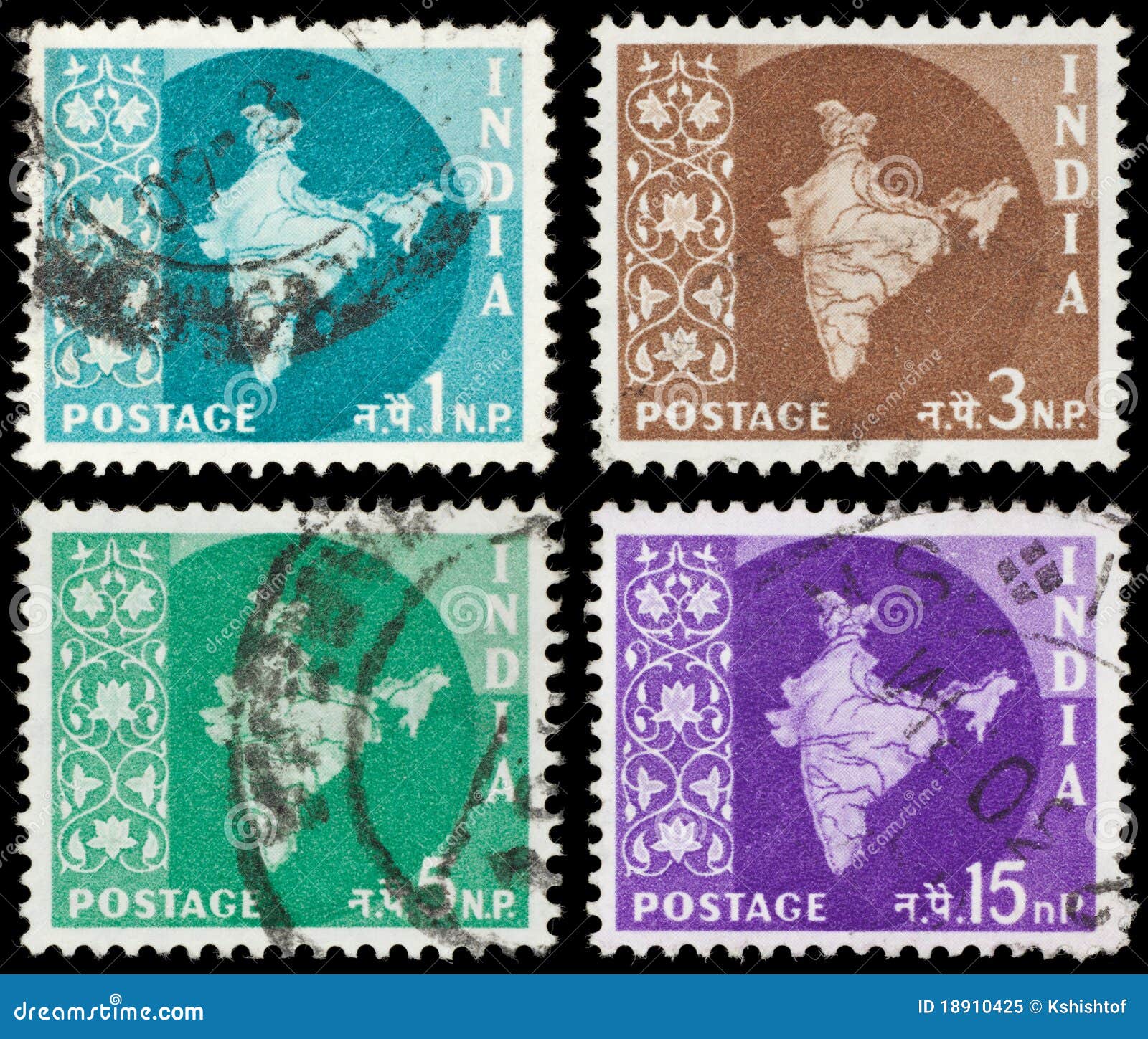 Indian postage stamps editorial image. Image of black 18910425