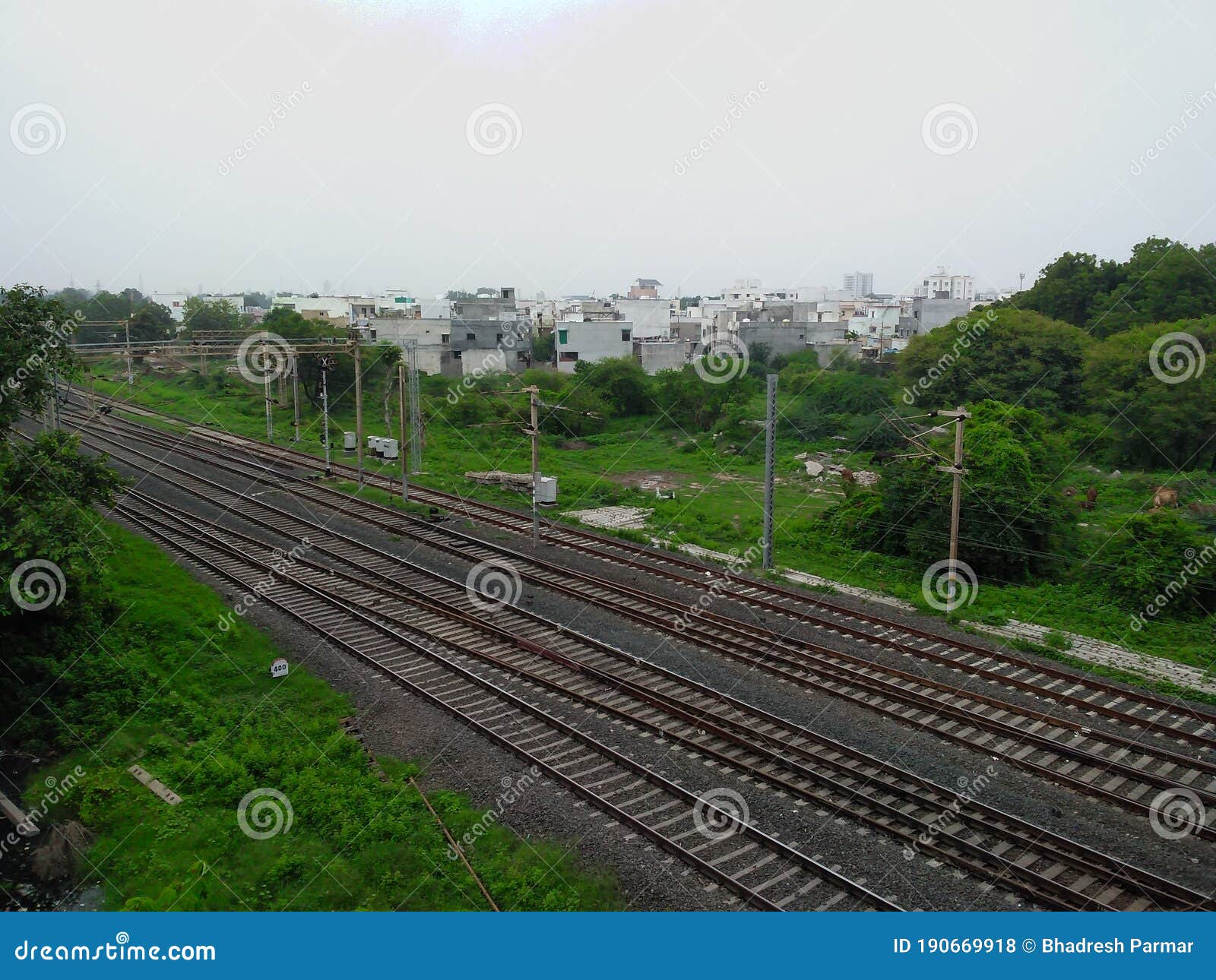 Indian Railway Local Train Track Change. Stock Photo Image of track