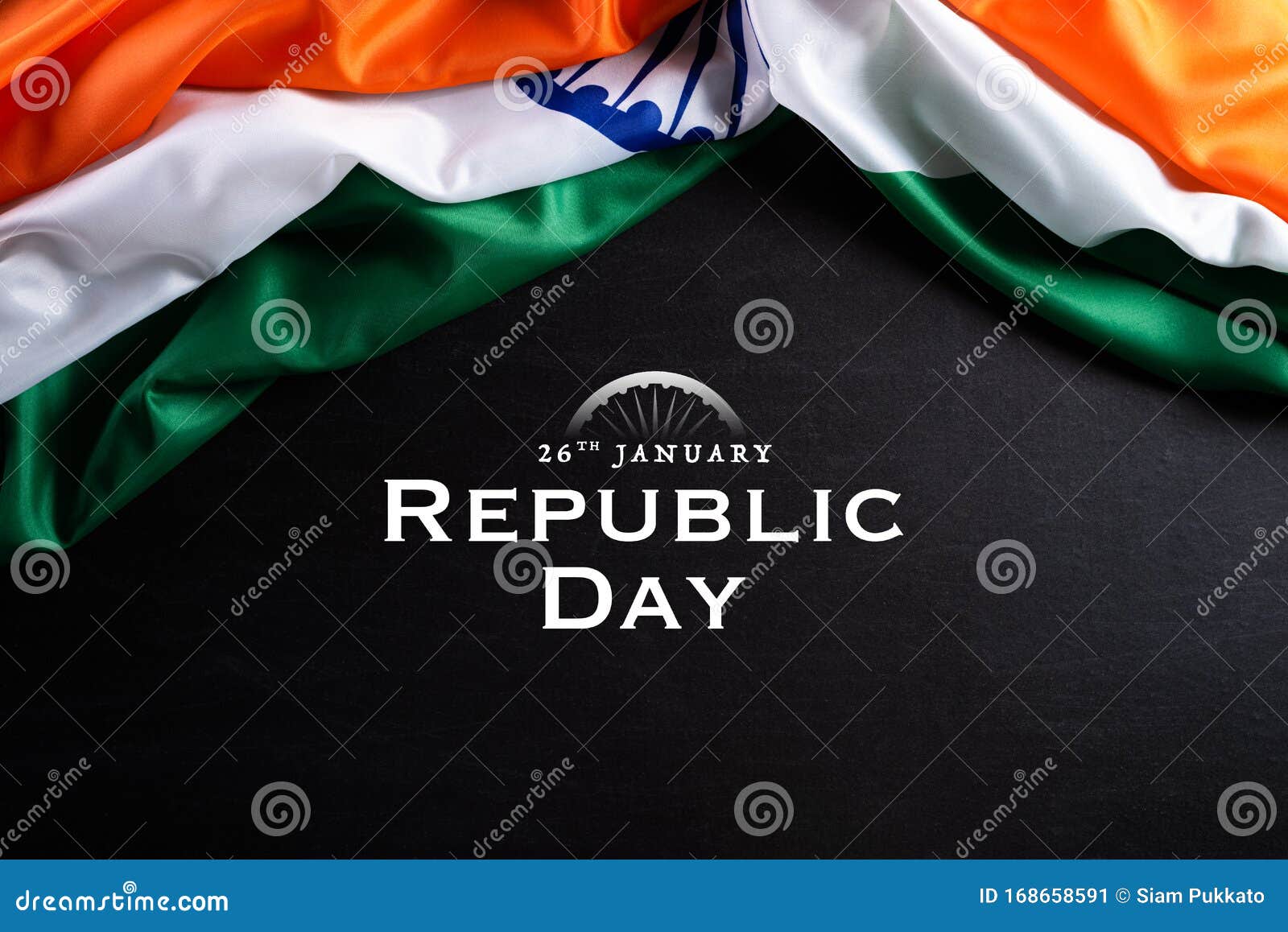 Indian Republic Day Concept. Indian Flag with the Text Happy ...