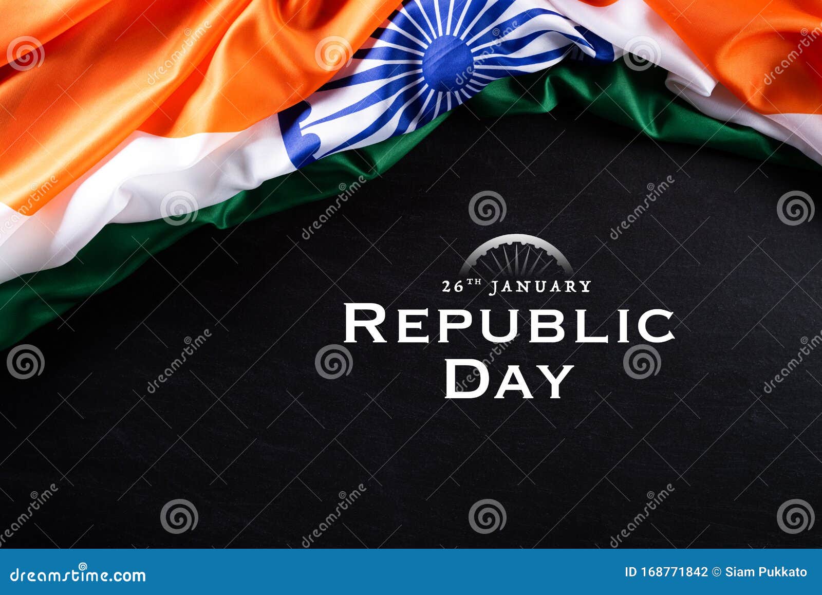 Indian Republic Day Concept. Indian Flag with the Text Happy ...