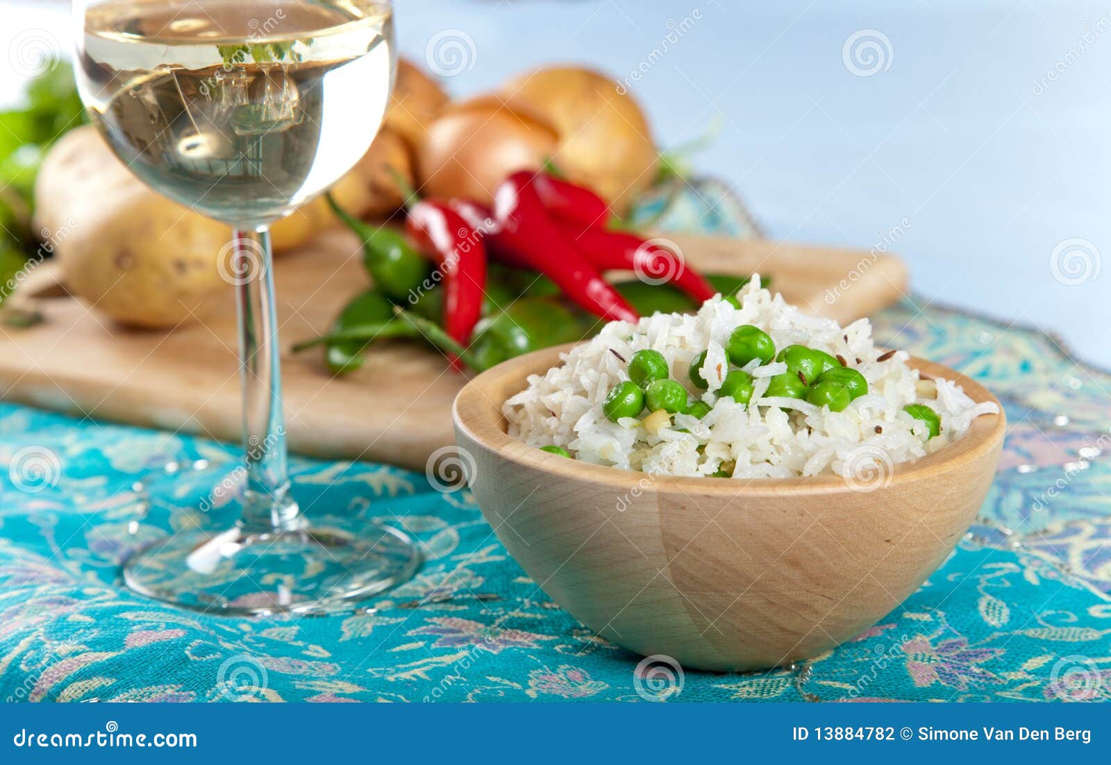 Indian Rice Cake With Lentil Curry. South Indian Breakfast. Idali
