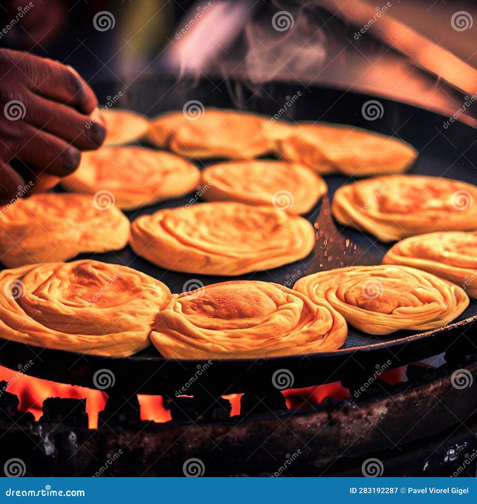 Indian Roti And Lentils: A Hyper Realistic Photography | CartoonDealer