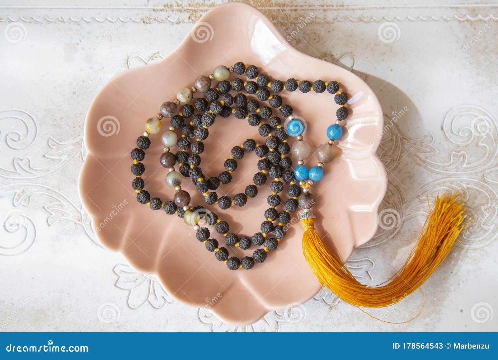 Decorative Mala Necklace with Buddha Tassel