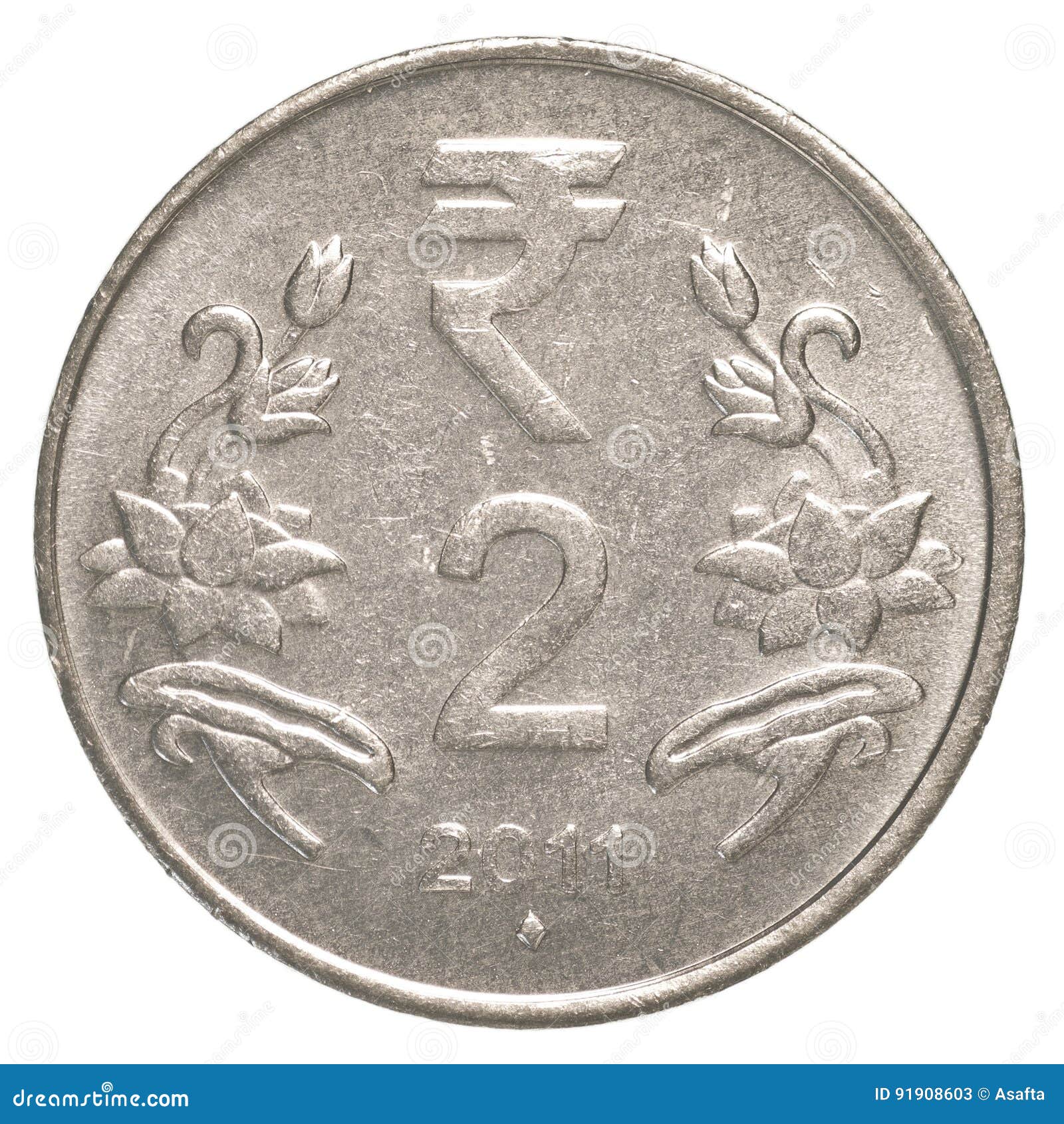 2 indian rupee coin stock image. Image of asia, bank - 91908603